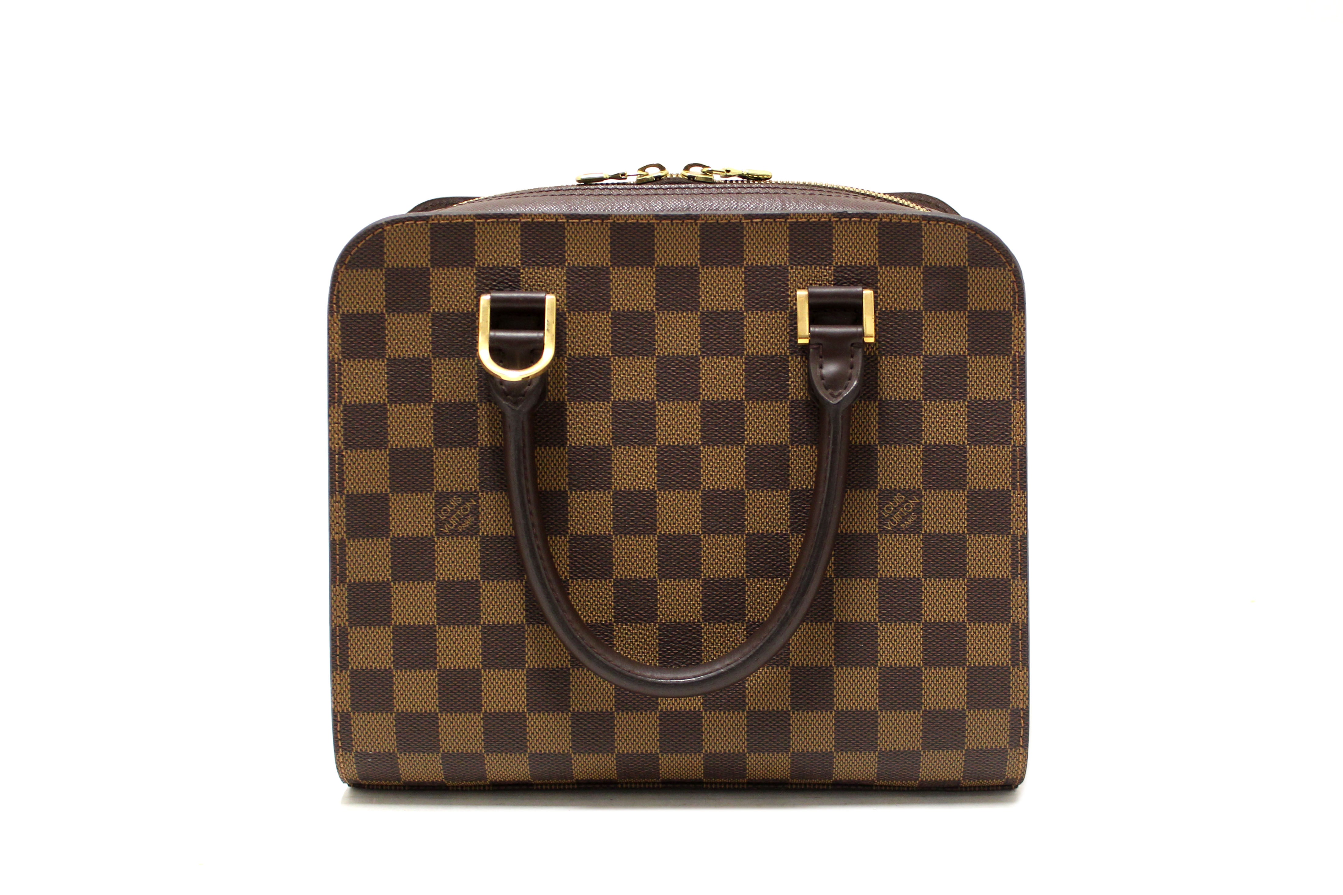 Authentic Louis Vuitton Damier Ebene Triana Handbag