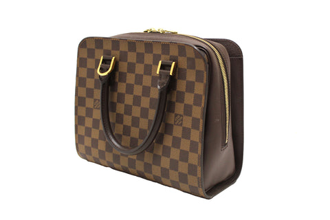 Authentic Louis Vuitton Damier Ebene Triana Handbag