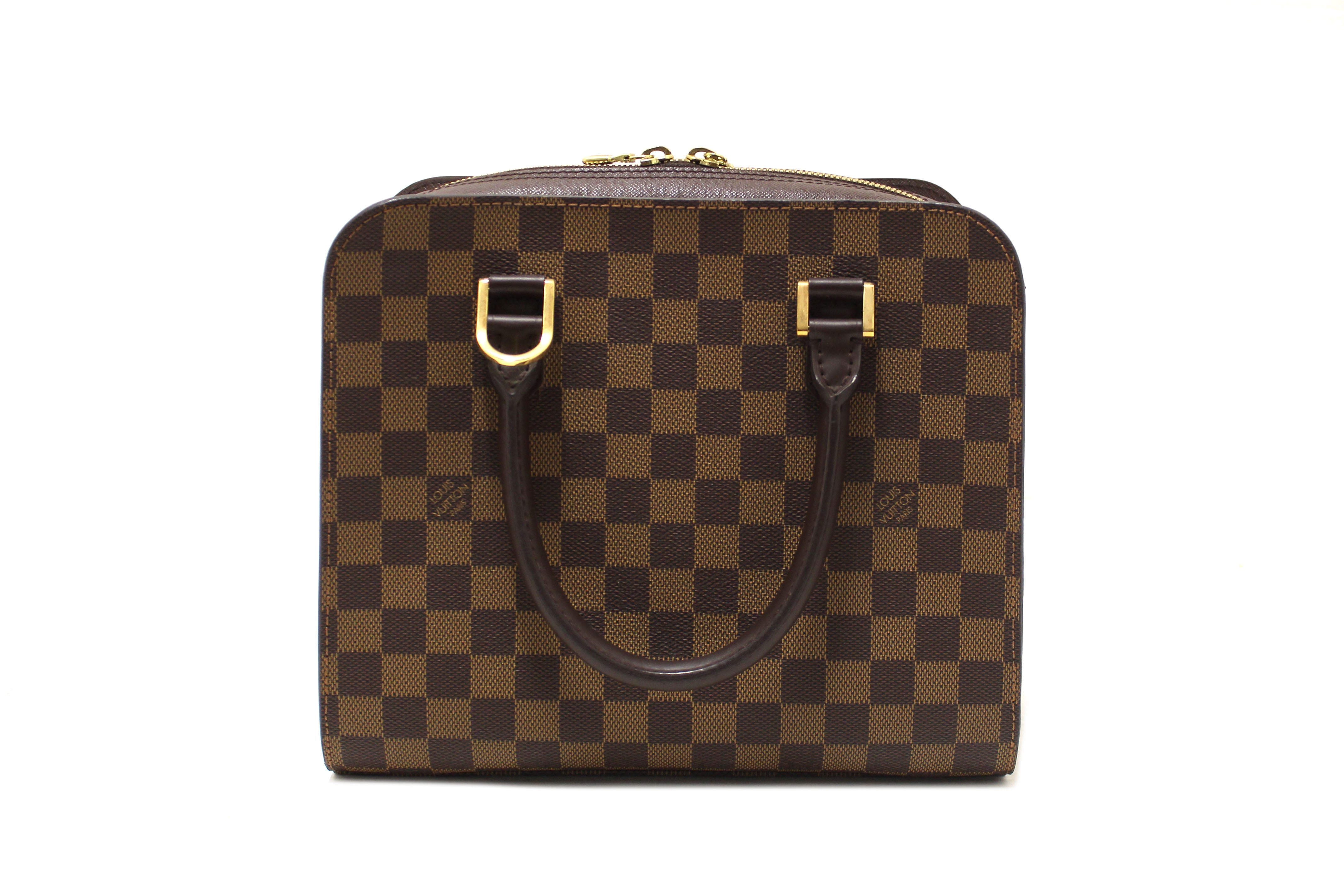 Authentic Louis Vuitton Damier Ebene Triana Handbag