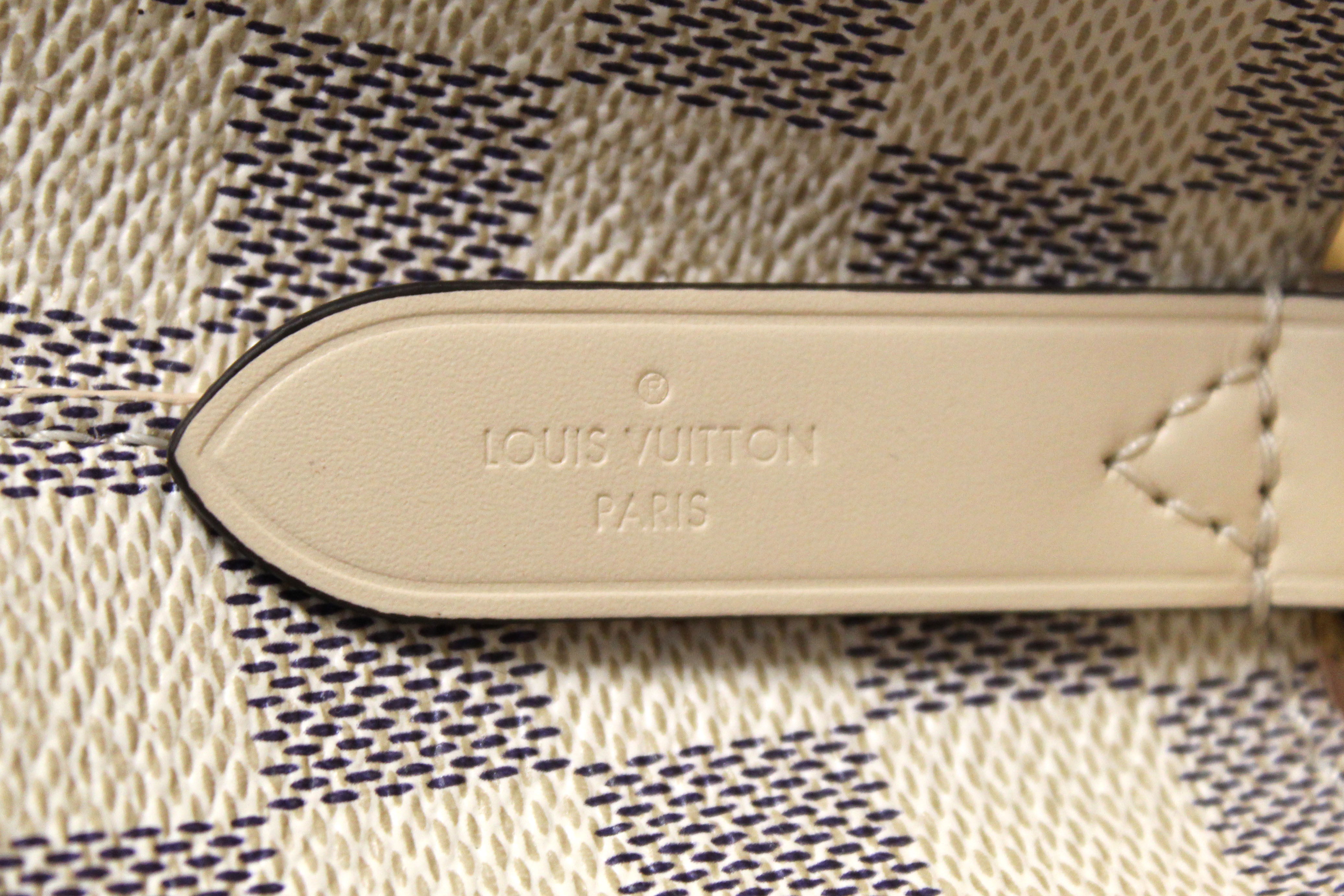 Louis Vuitton NeoNoe Damier Azur w Braided Top Handle 