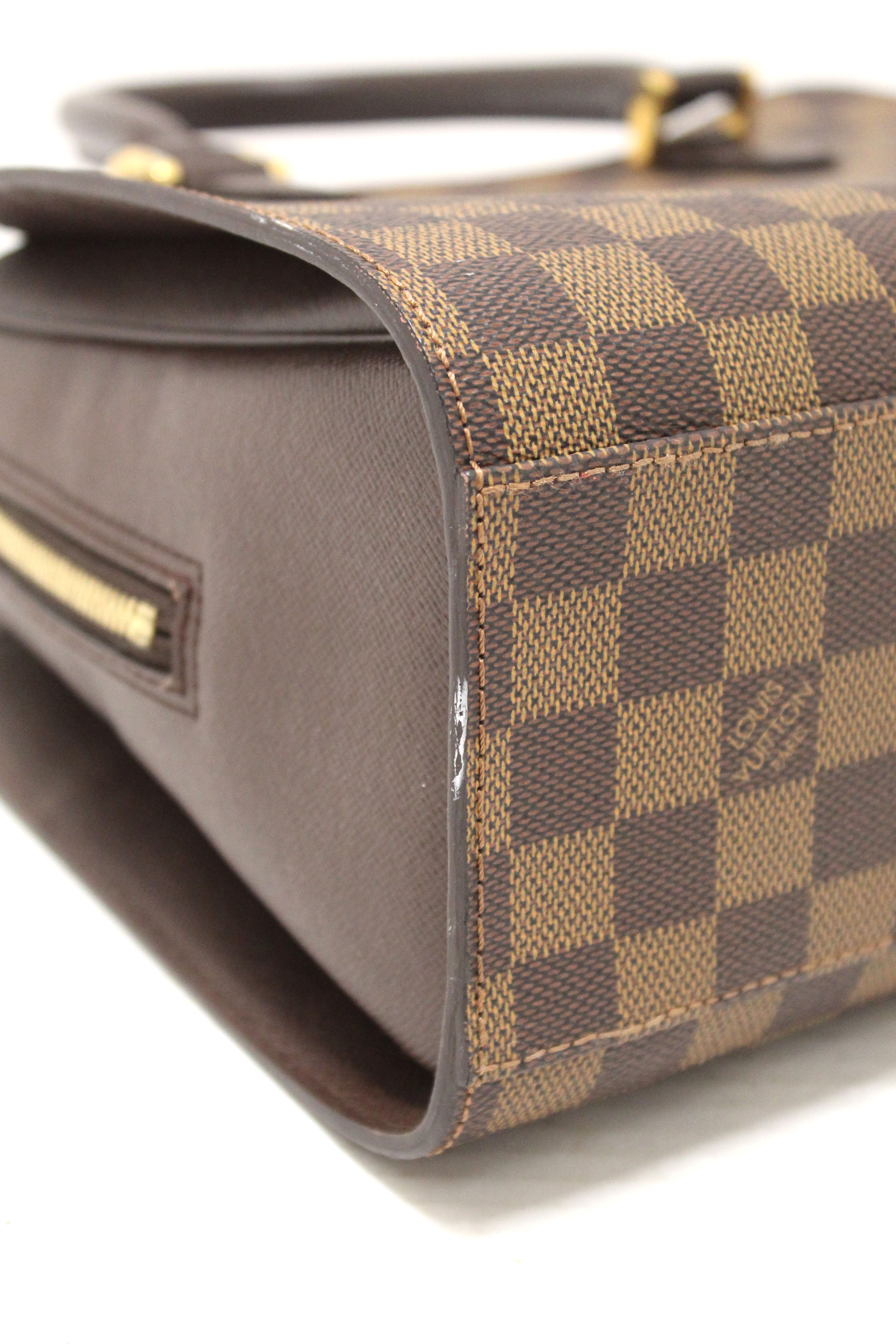 Authentic Louis Vuitton Damier Ebene Triana Handbag