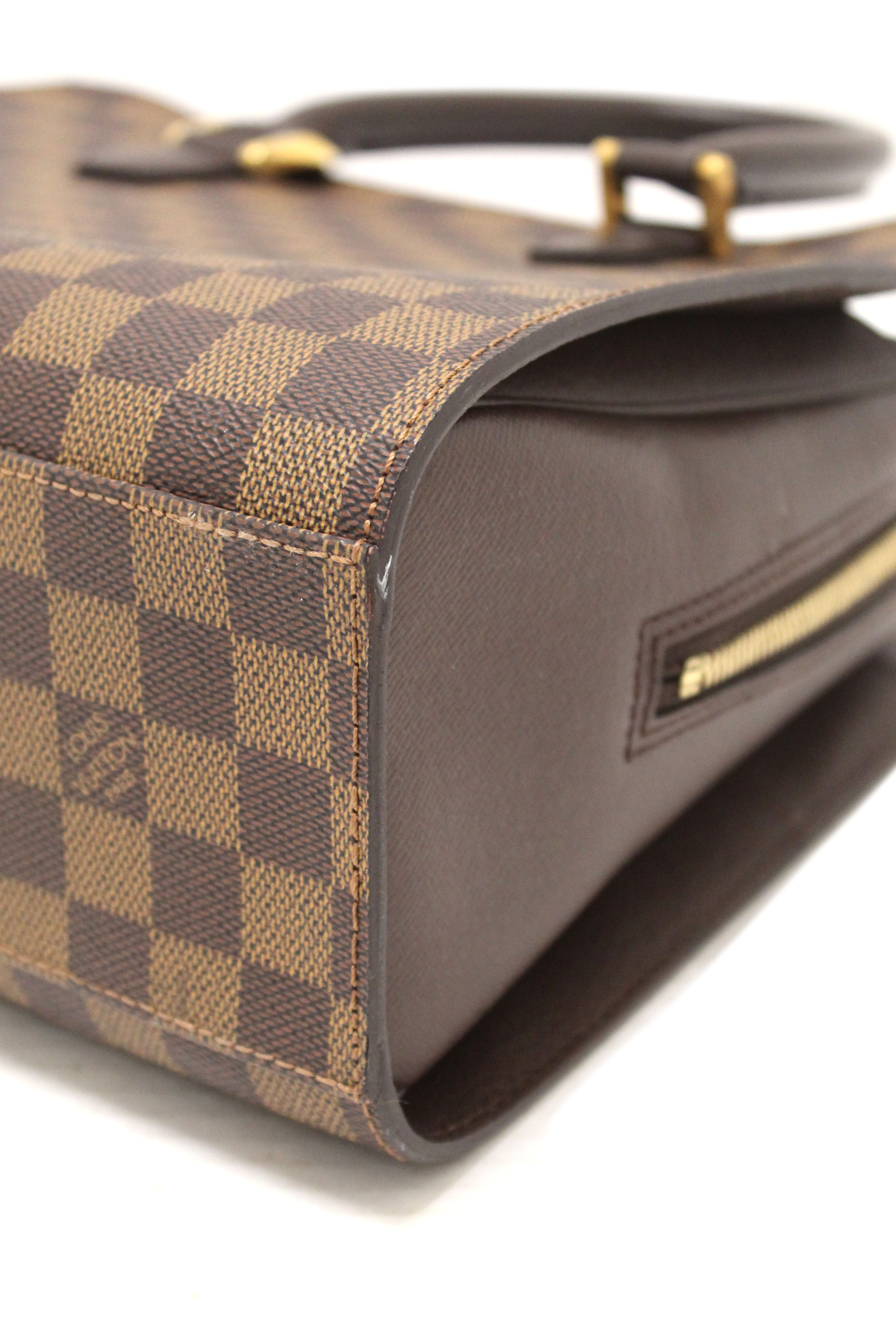 Authentic Louis Vuitton Damier Ebene Triana Handbag