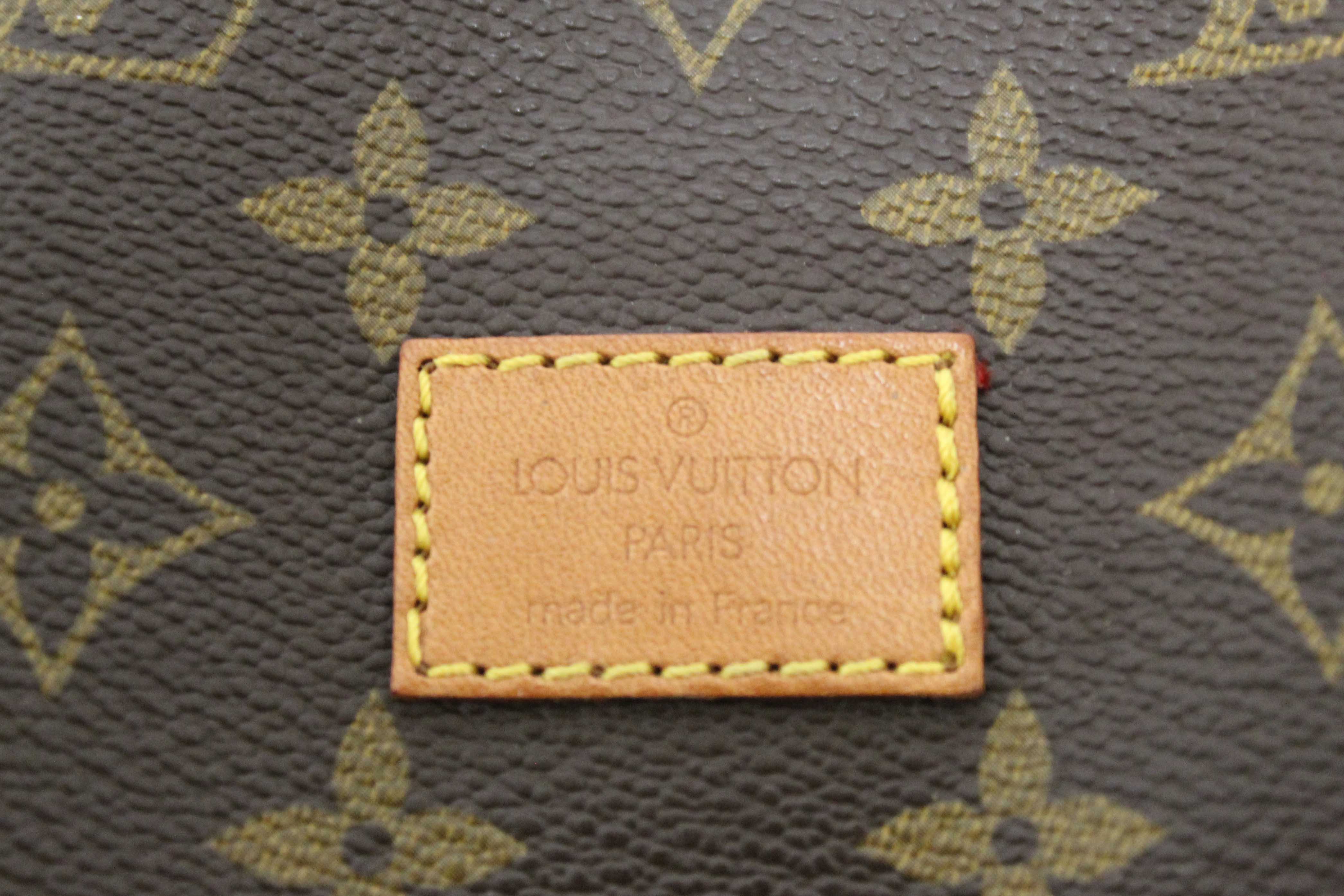 Authentic Louis Vuitton Classic Monogram Canvas Saumur 30 Messenger Bag