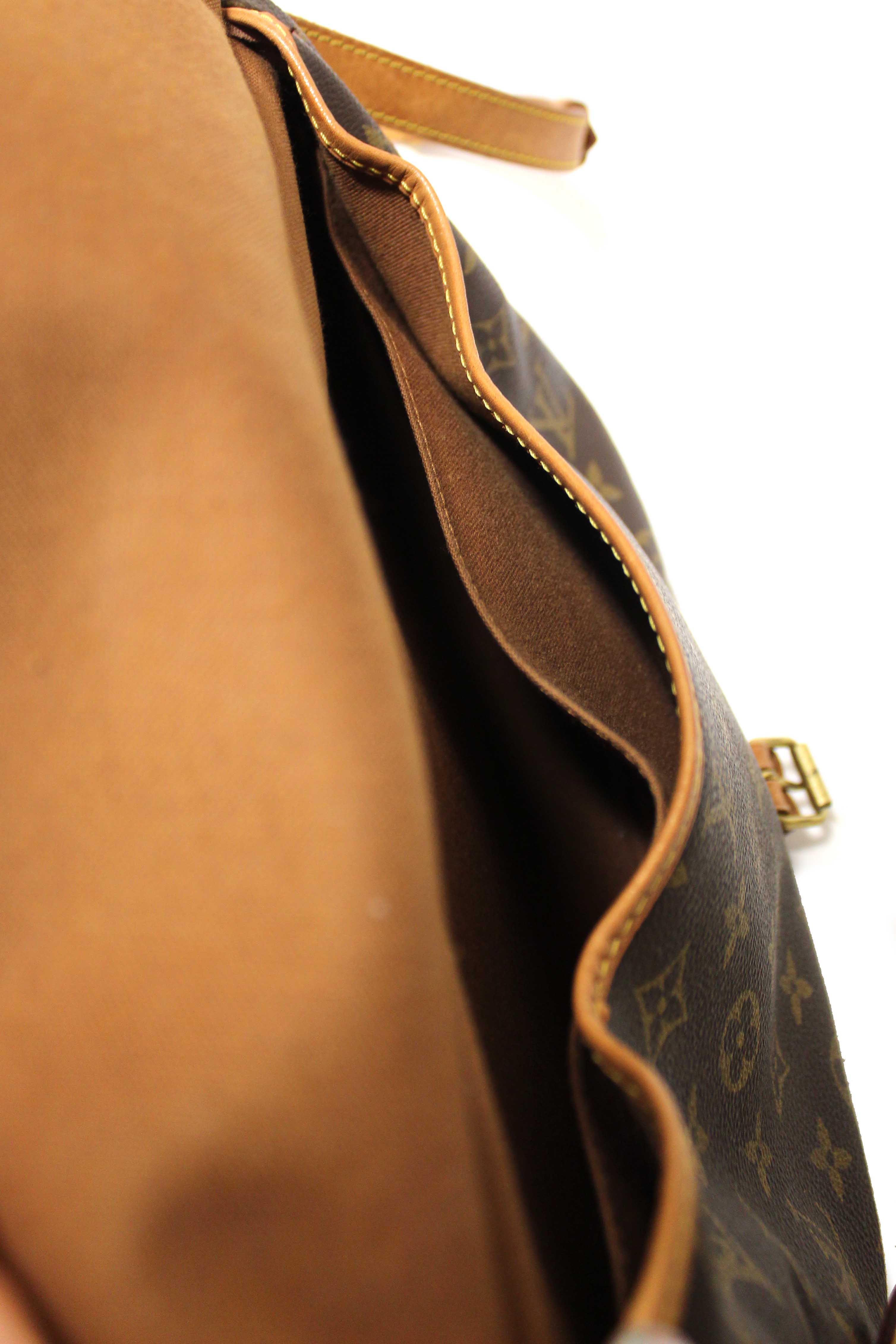 Authentic Louis Vuitton Classic Monogram Canvas Saumur 30 Messenger Bag