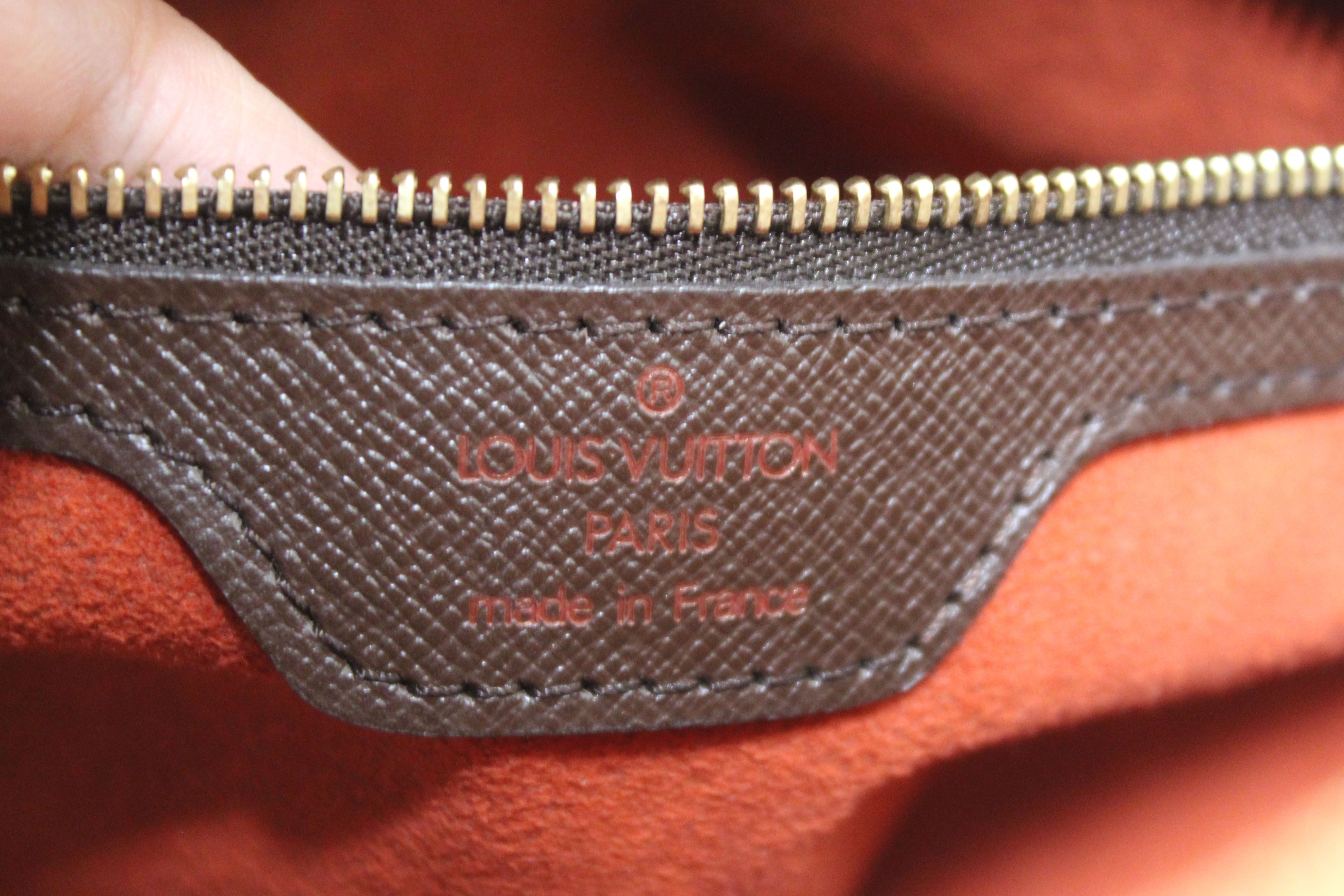 Authentic Louis Vuitton Damier Ebene Triana Handbag