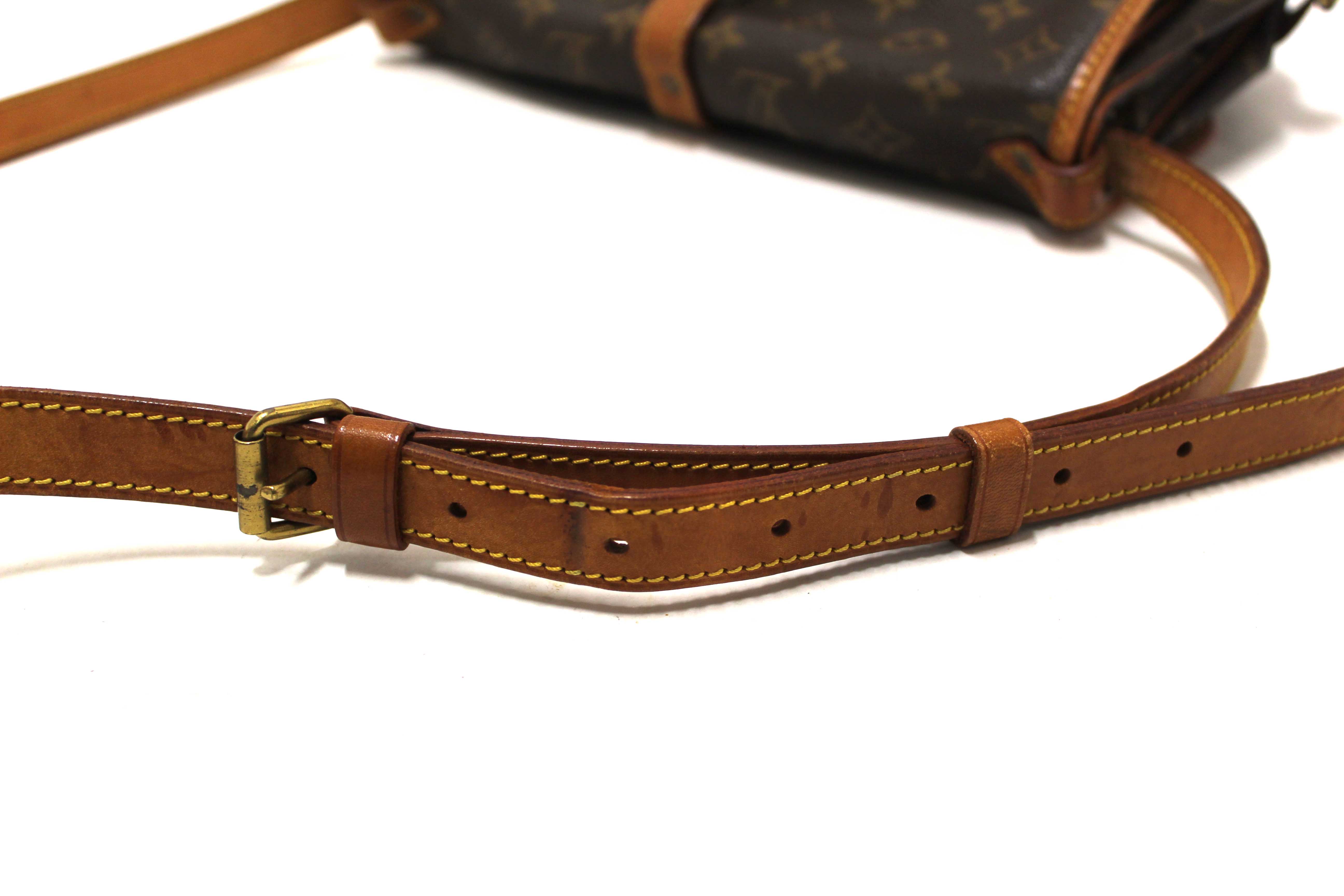 Authentic Louis Vuitton Classic Monogram Canvas Saumur 30 Messenger Bag