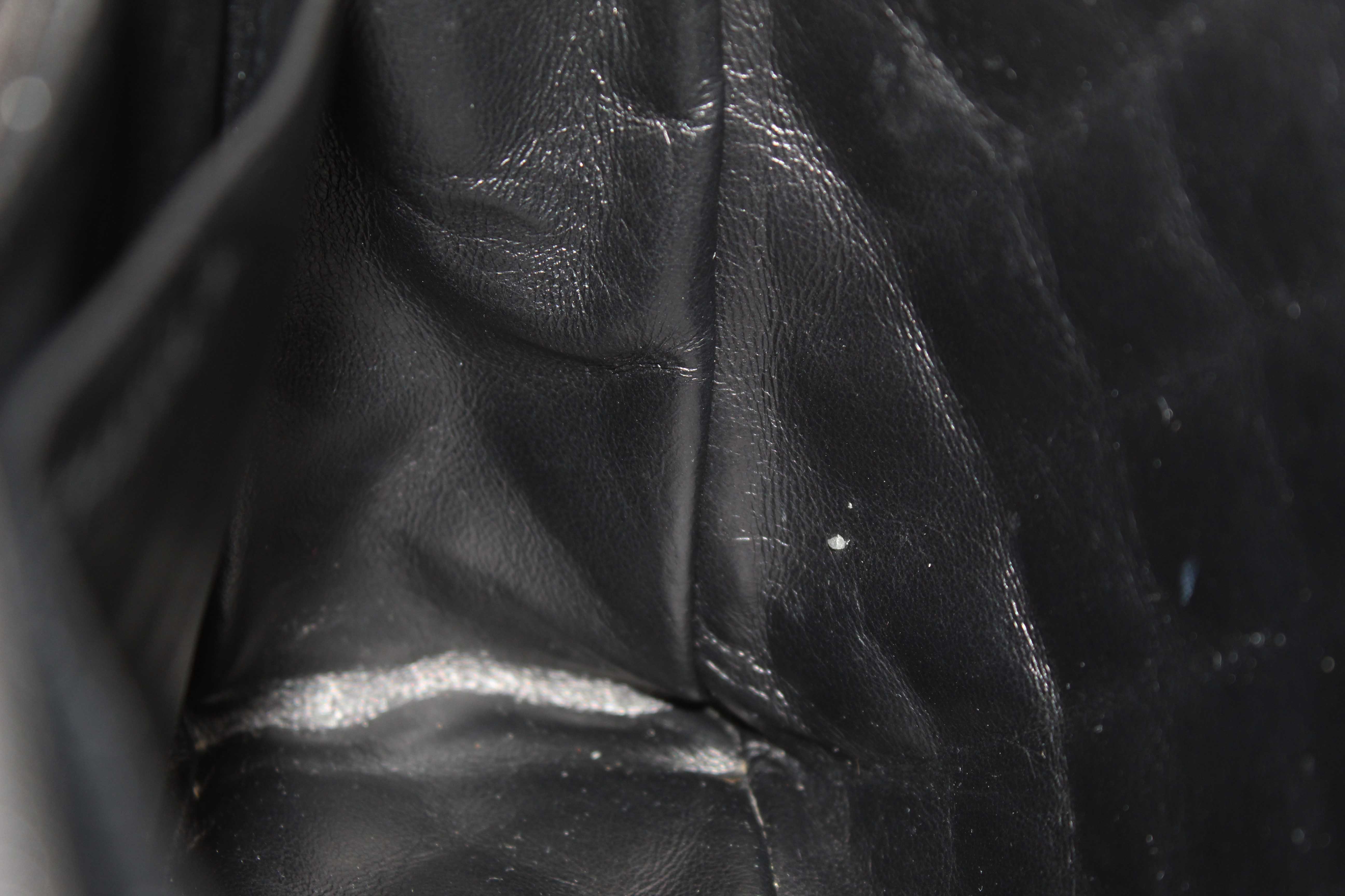 Authentic Chanel Black Quilted Washed Caviar Leather Classic Maxi Single Flap Shoulder Bag