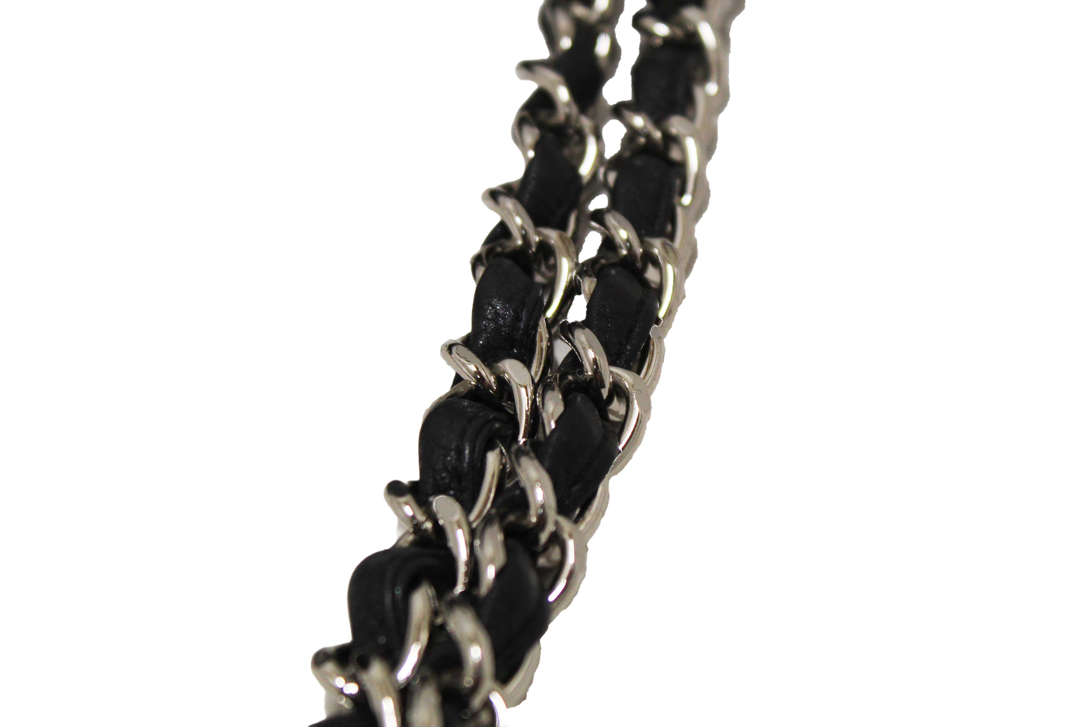 Authentic Chanel Black Quilted Washed Caviar Leather Classic Maxi Single Flap Shoulder Bag