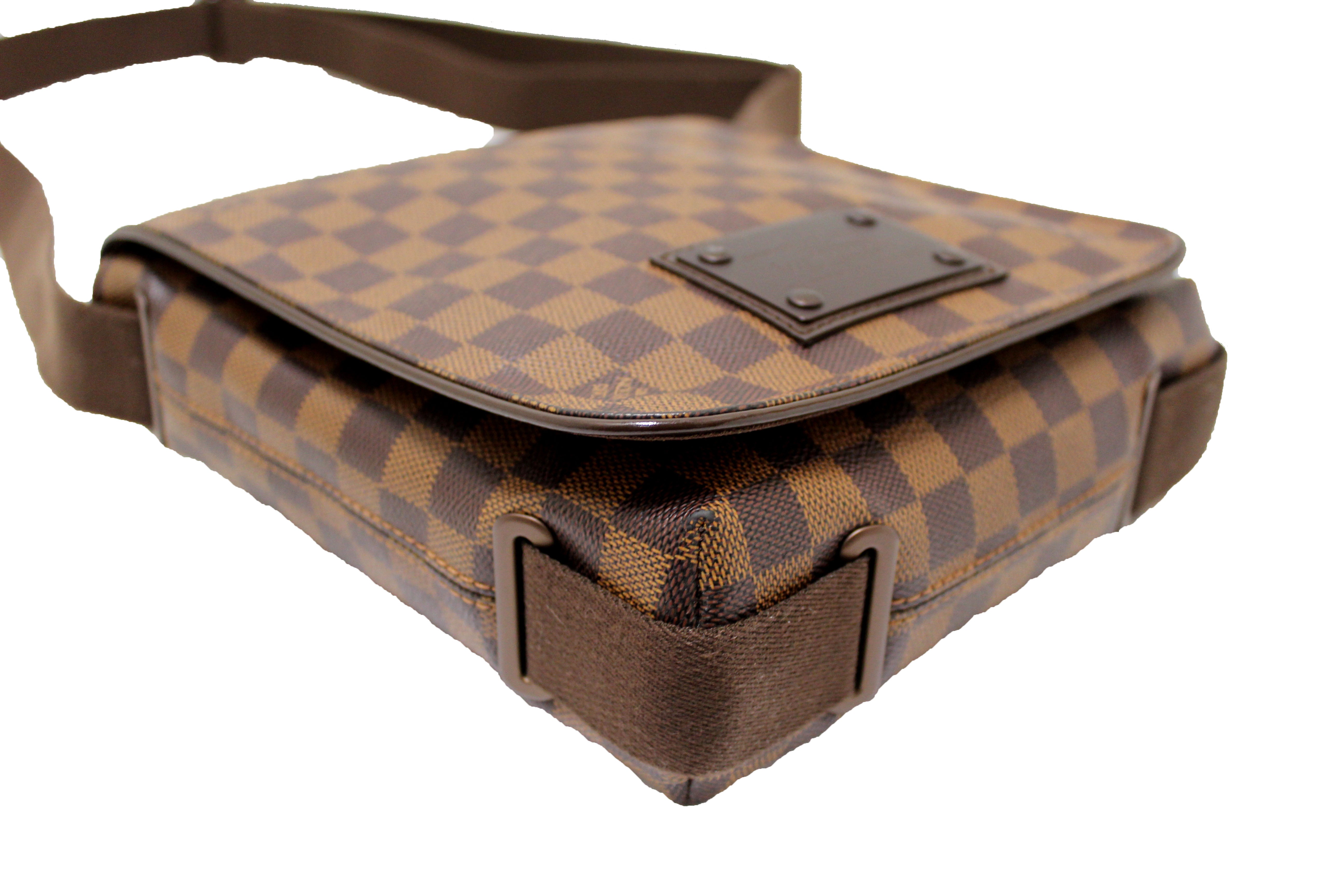 Authentic Louis Vuitton Damier Ebene Brooklyn PM Messenger Bag
