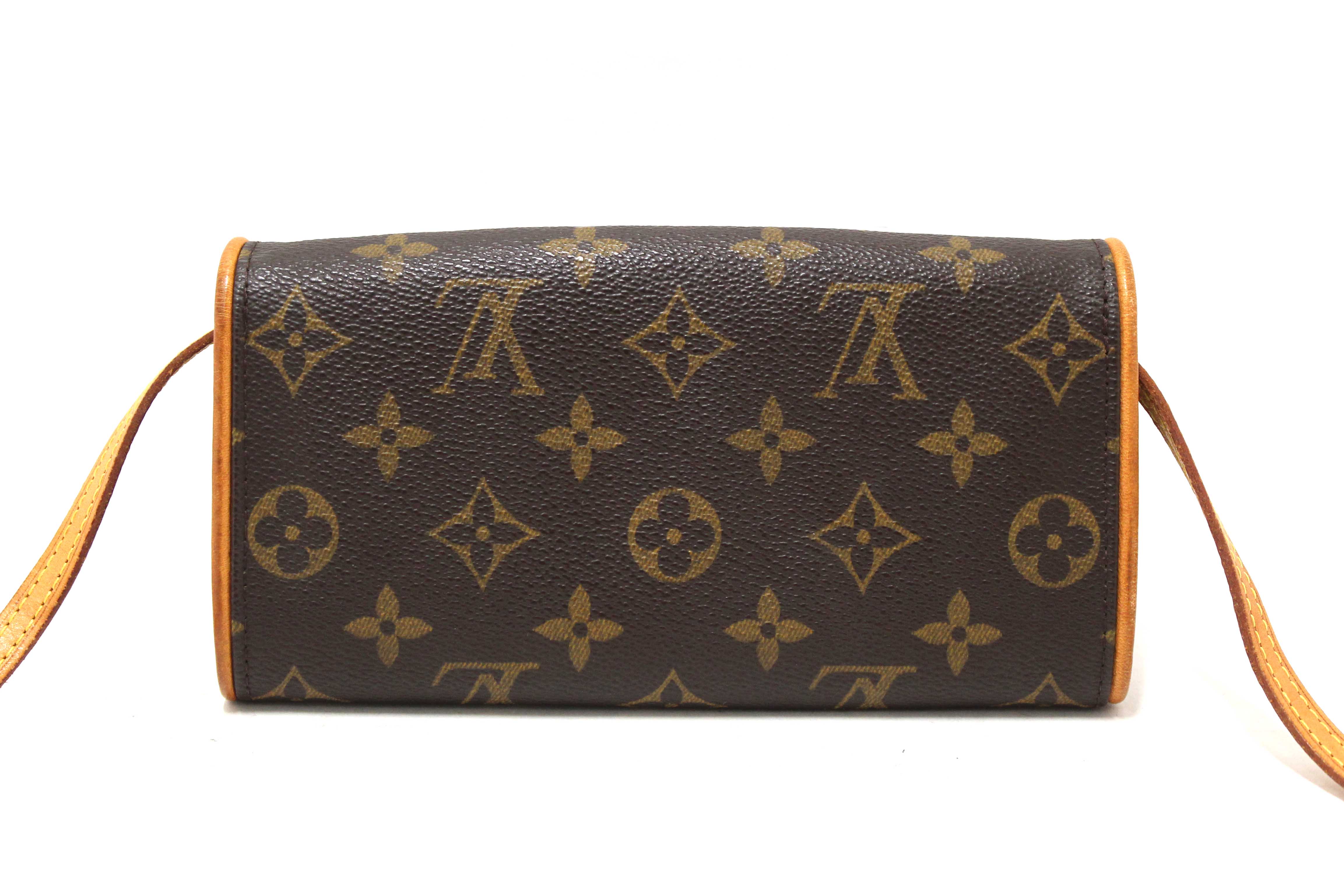 Authentic Louis Vuitton Classic Monogram Pochette Twin GM Bag