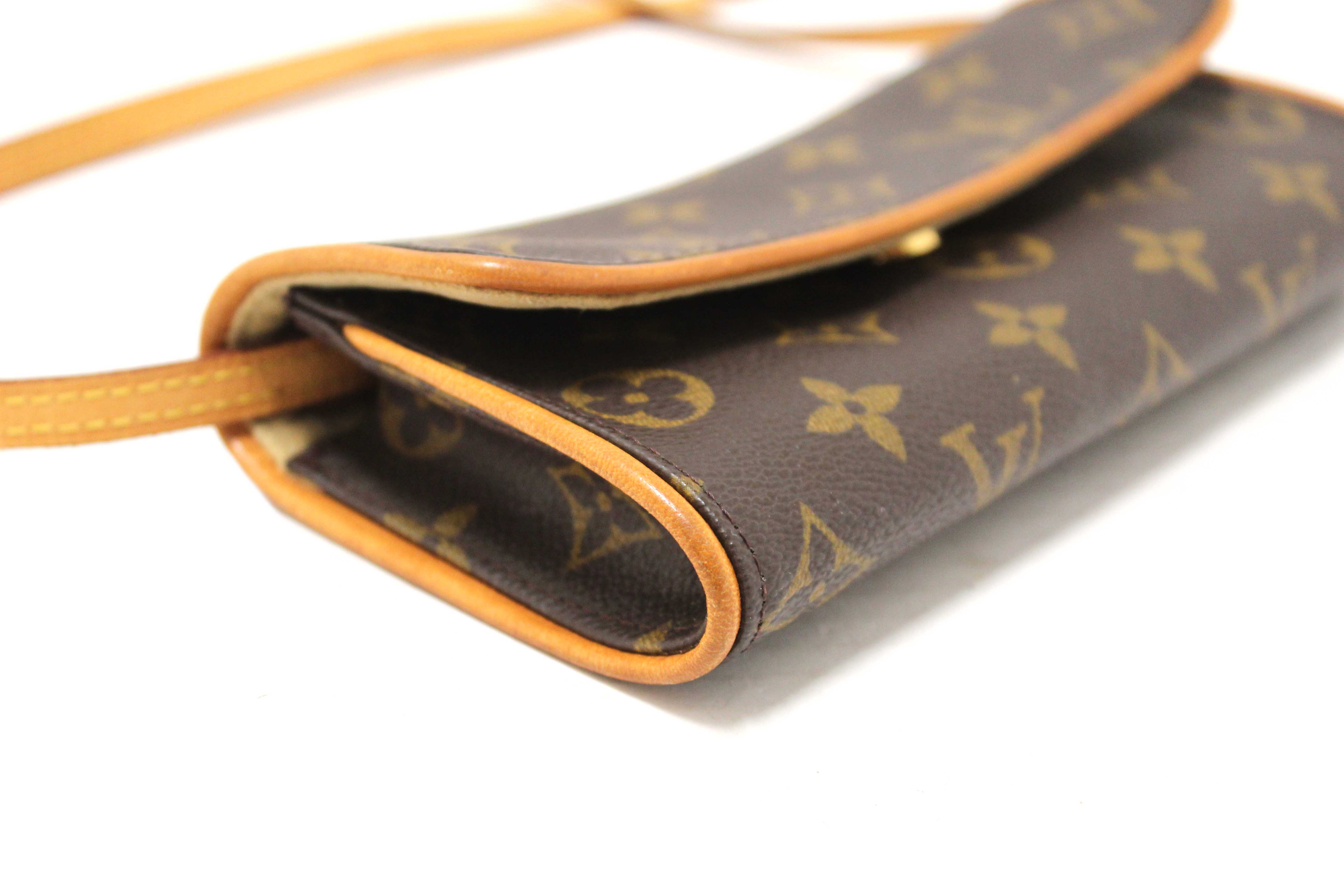 Authentic Louis Vuitton Classic Monogram Pochette Twin GM Bag