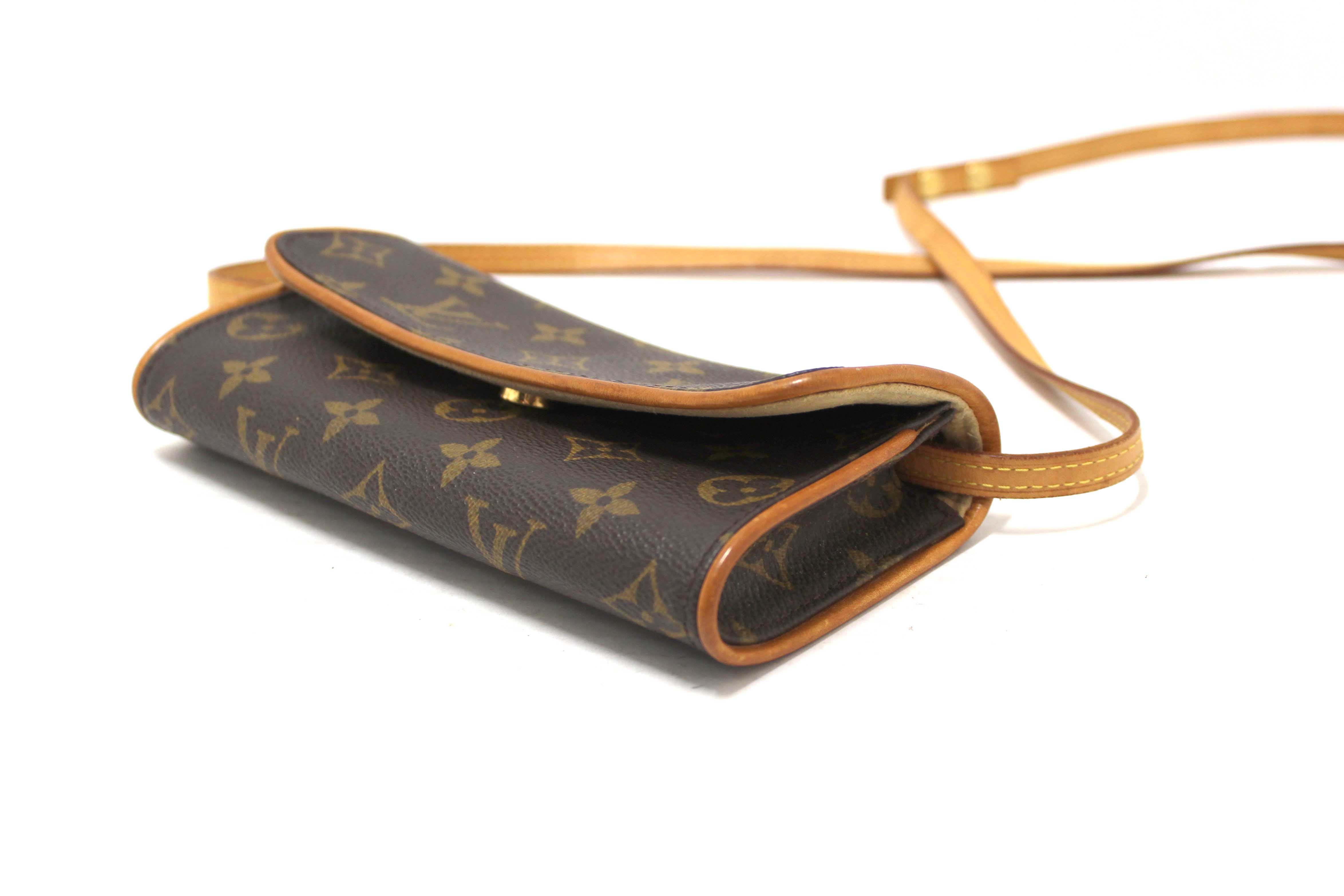 Authentic Louis Vuitton Classic Monogram Pochette Twin GM Bag