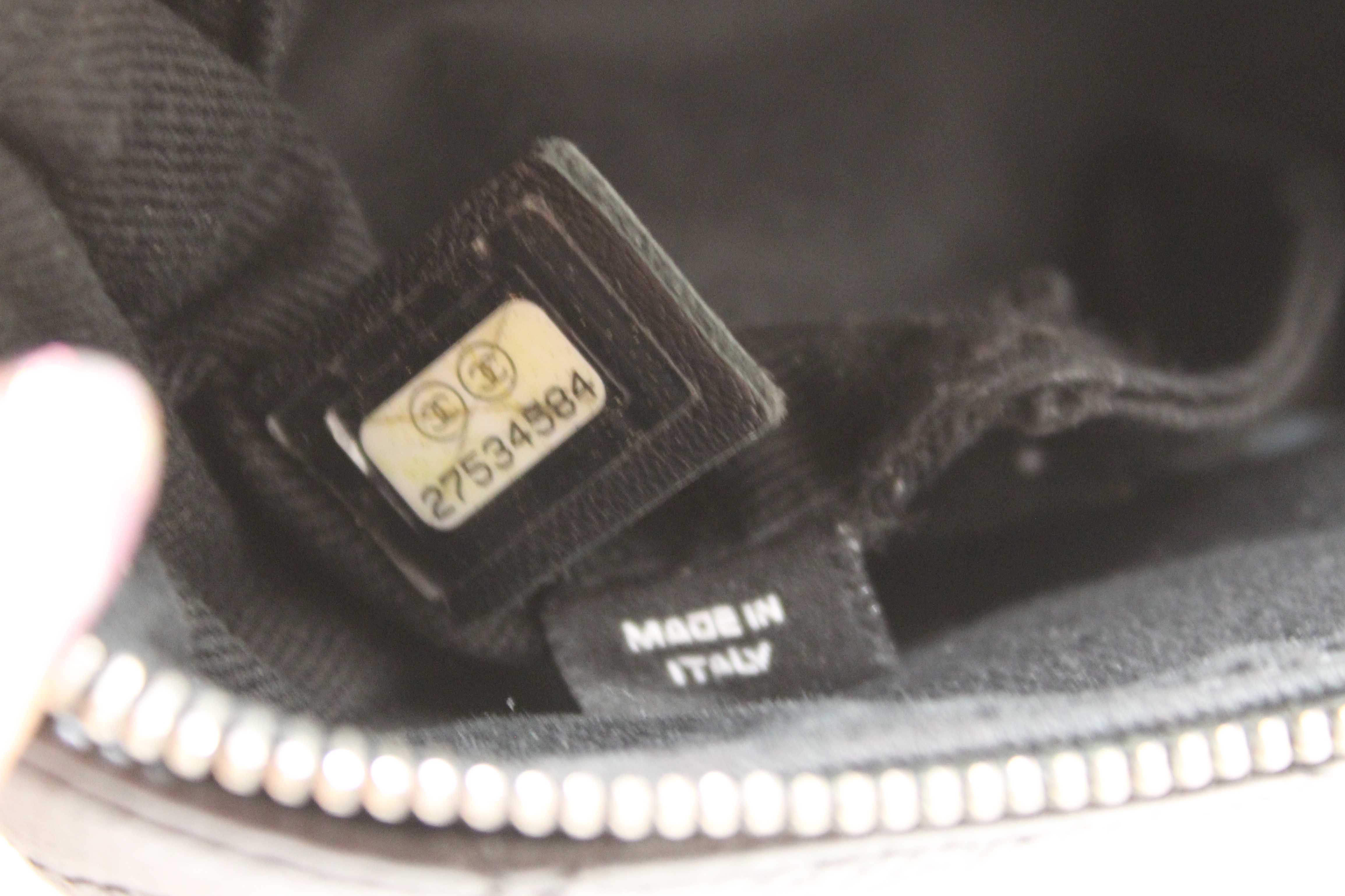 Authentic Chanel Black Small Quilted Caviar Leather Waistbag