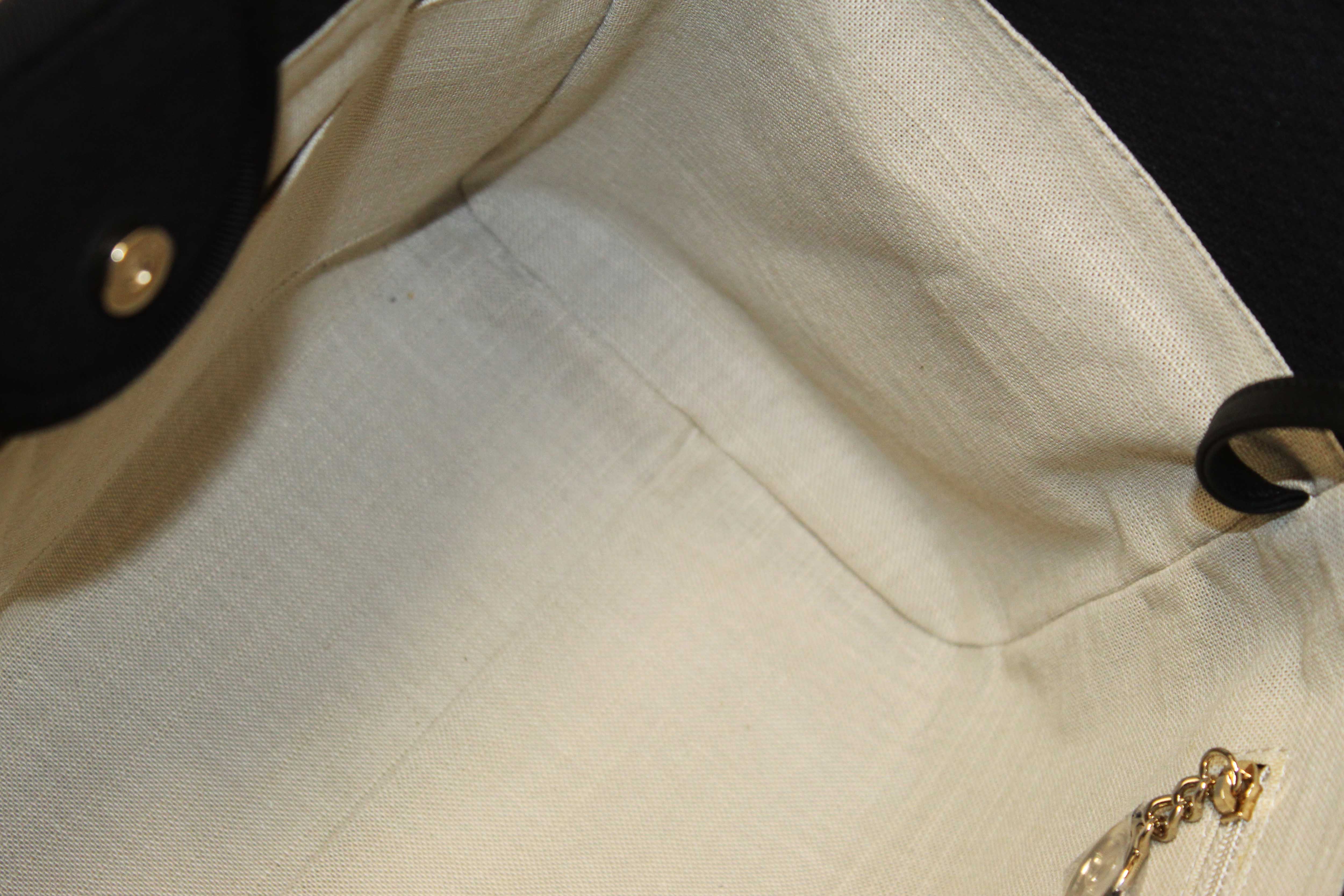 Authentic NEW Chanel Black Mixed Fibers Small Deauville Shopper Tote Bag