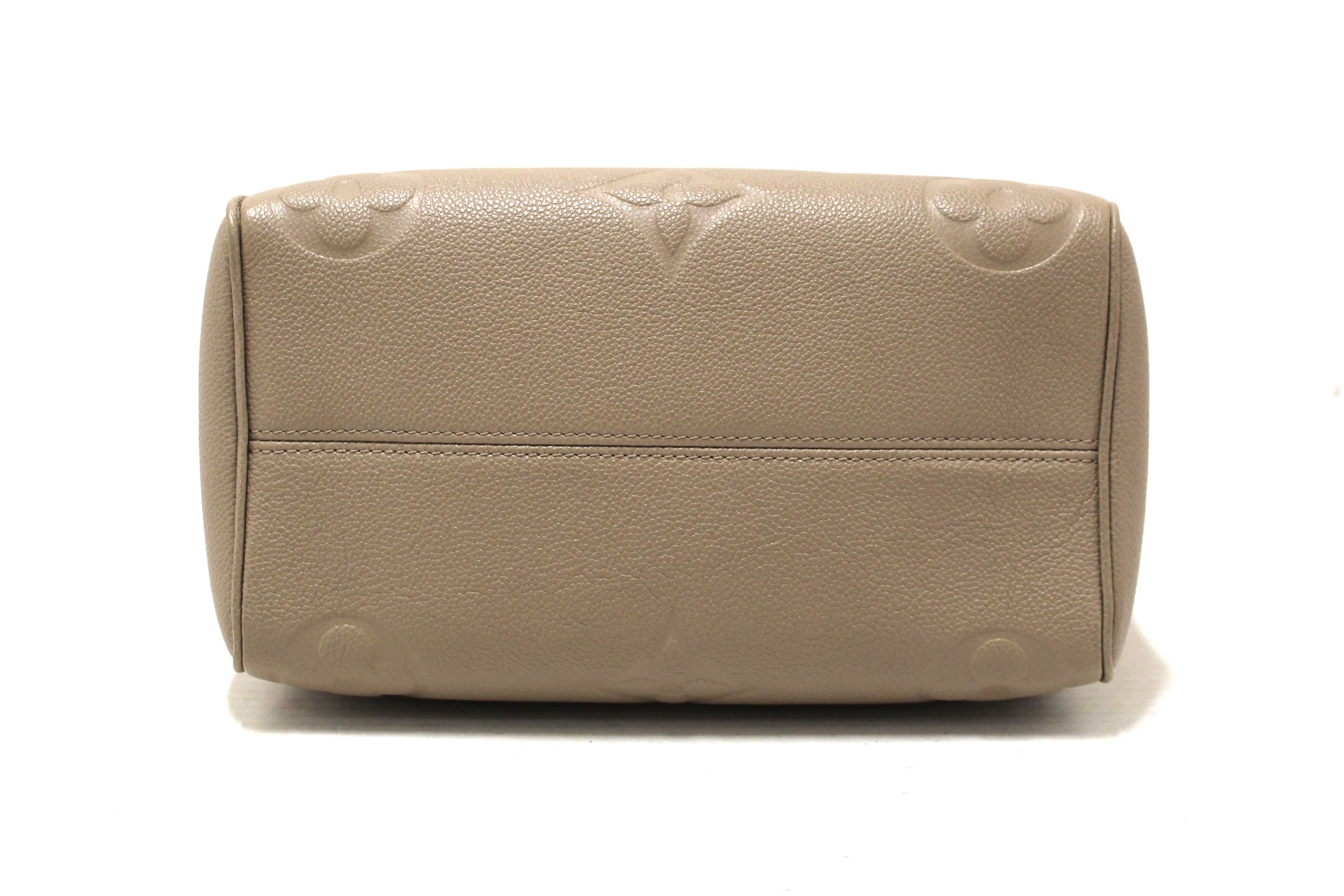 Authentic Louis Vuitton Turtledove Empreinte Leather Speedy 25 Bandouliere Crossbody Bag