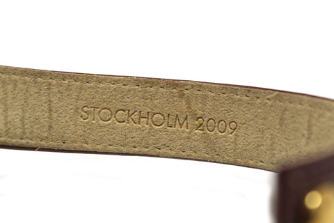 Authentic Louis Vuitton Burgandy Vernis Leather VIP Snap Bracelet Stockholm 2009
