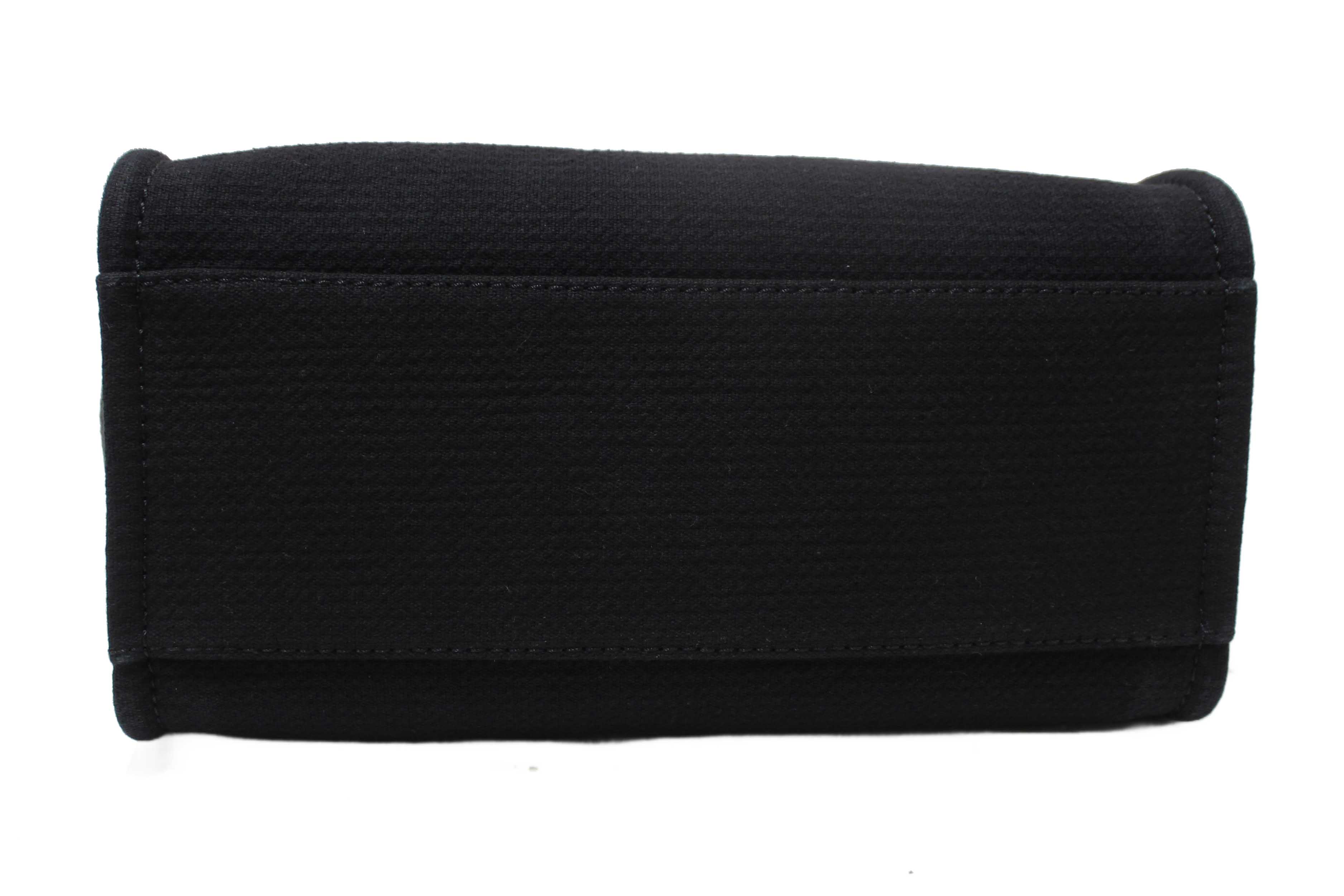 Authentic NEW Chanel Black Mixed Fibers Small Deauville Shopper Tote Bag