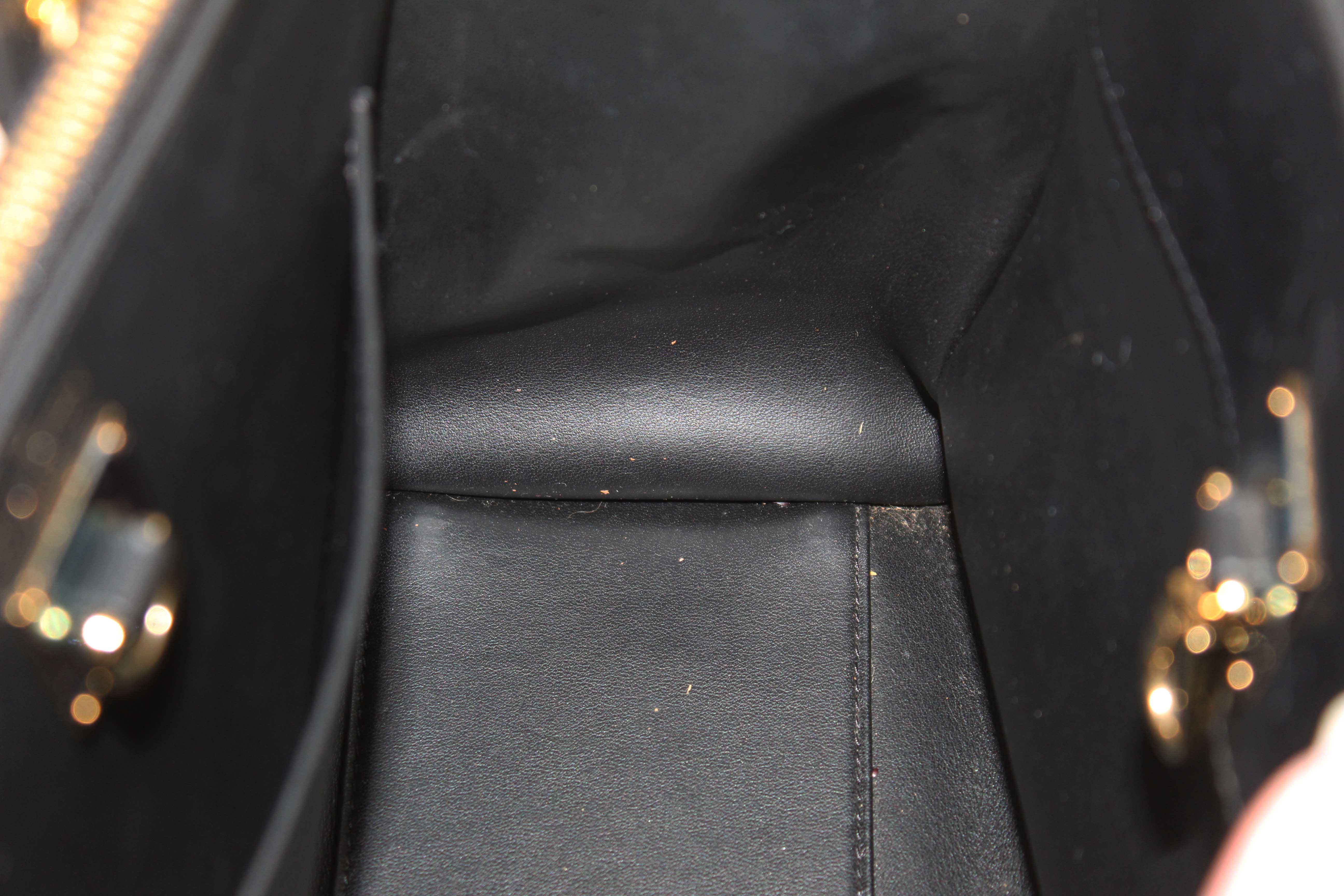 Authentic Louis Vuitton Black Smooth Leather City Steamer PM Bag