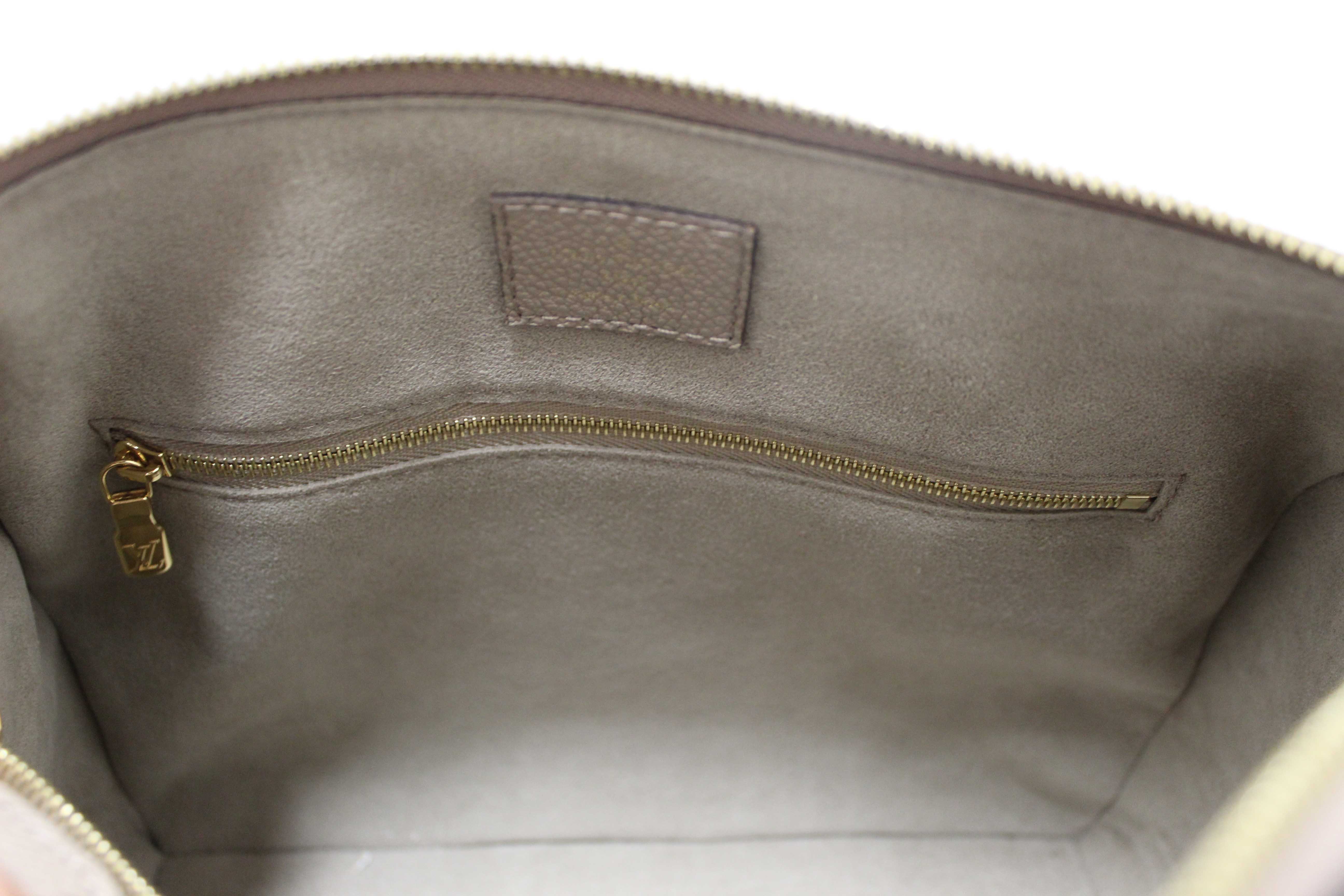 Authentic Louis Vuitton Turtledove Empreinte Leather Speedy 25 Bandouliere Crossbody Bag