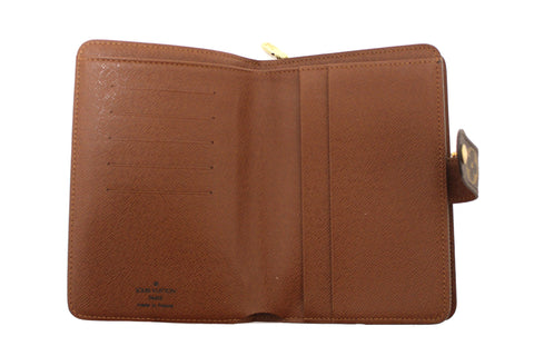 Authentic Louis Vuitton Monogram Vintage Porte Papier Zipper Wallet
