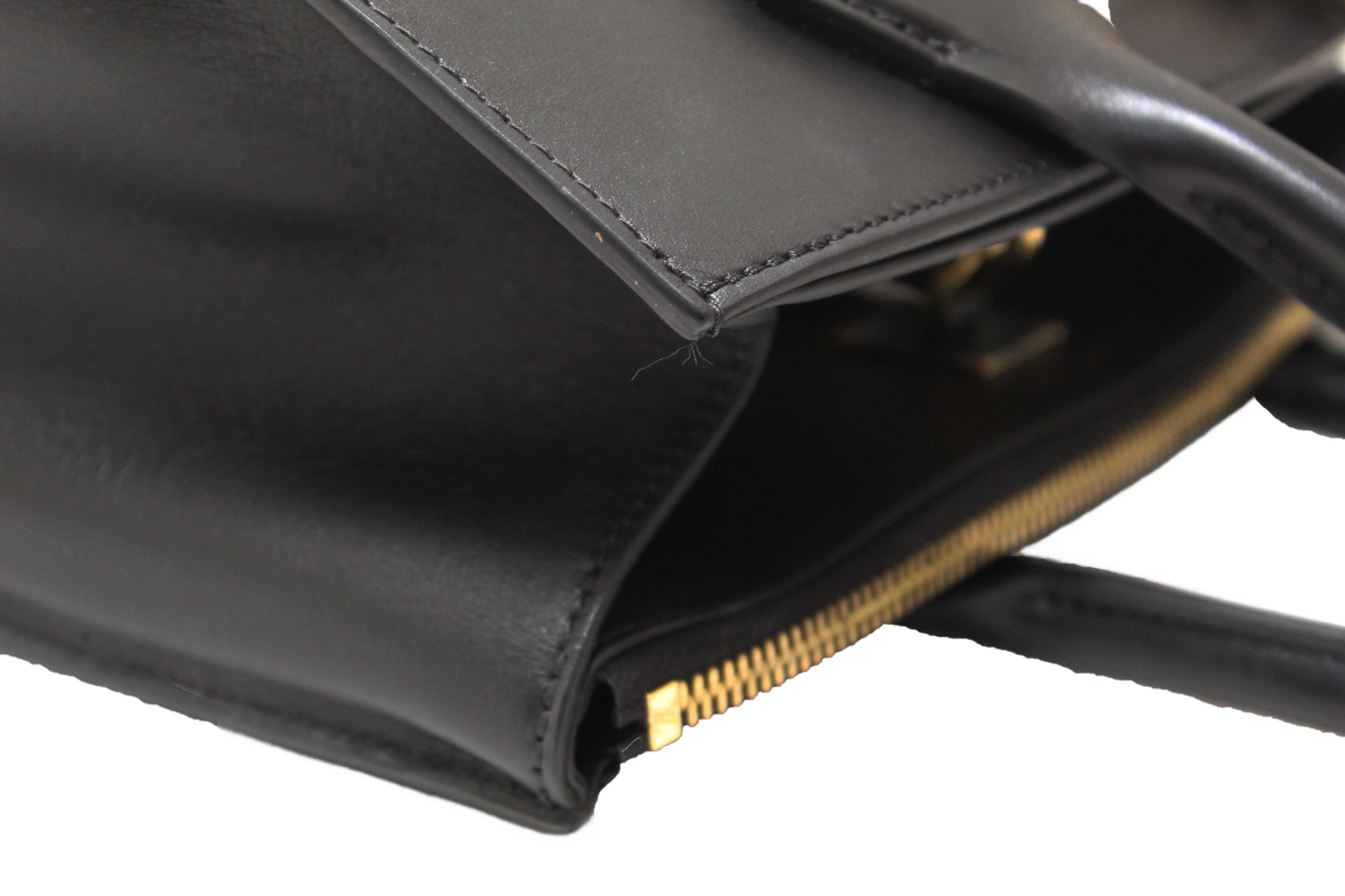 Authentic Louis Vuitton Black Smooth Leather City Steamer PM Bag