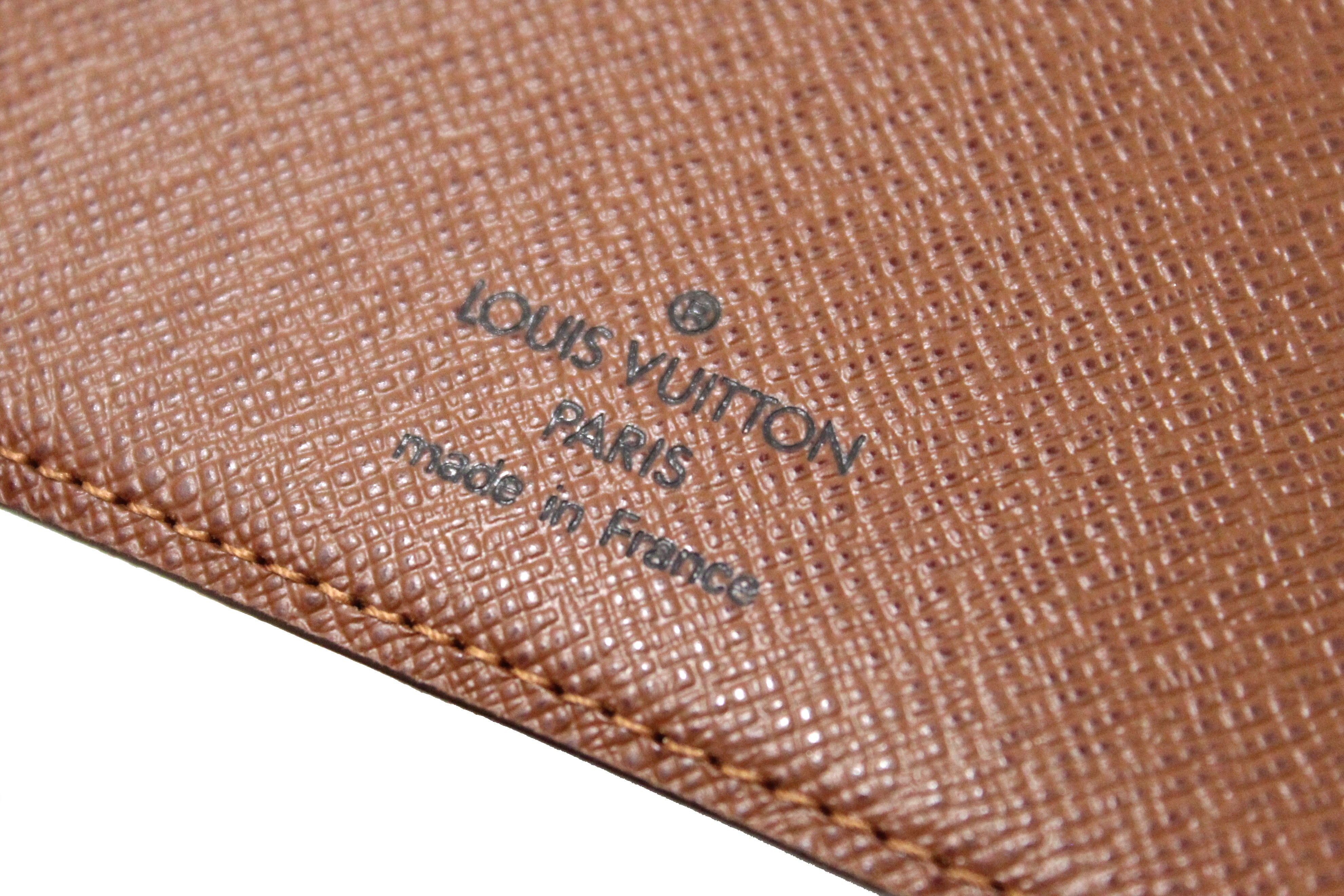 Authentic Louis Vuitton Monogram Vintage Porte Papier Zipper Wallet