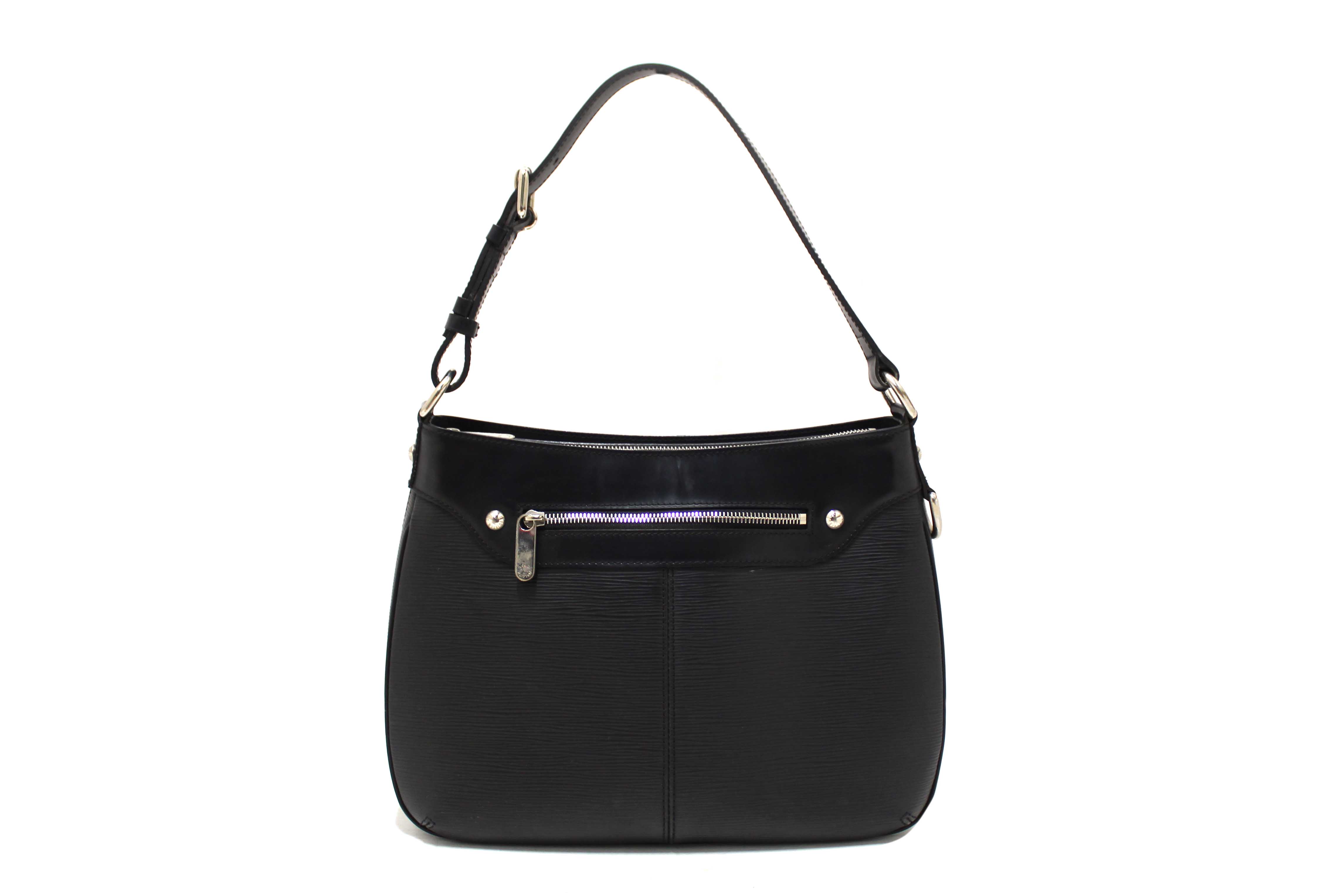 Authentic Louis Vuitton Black Epi Leather Turenne GM Shoulder Bag