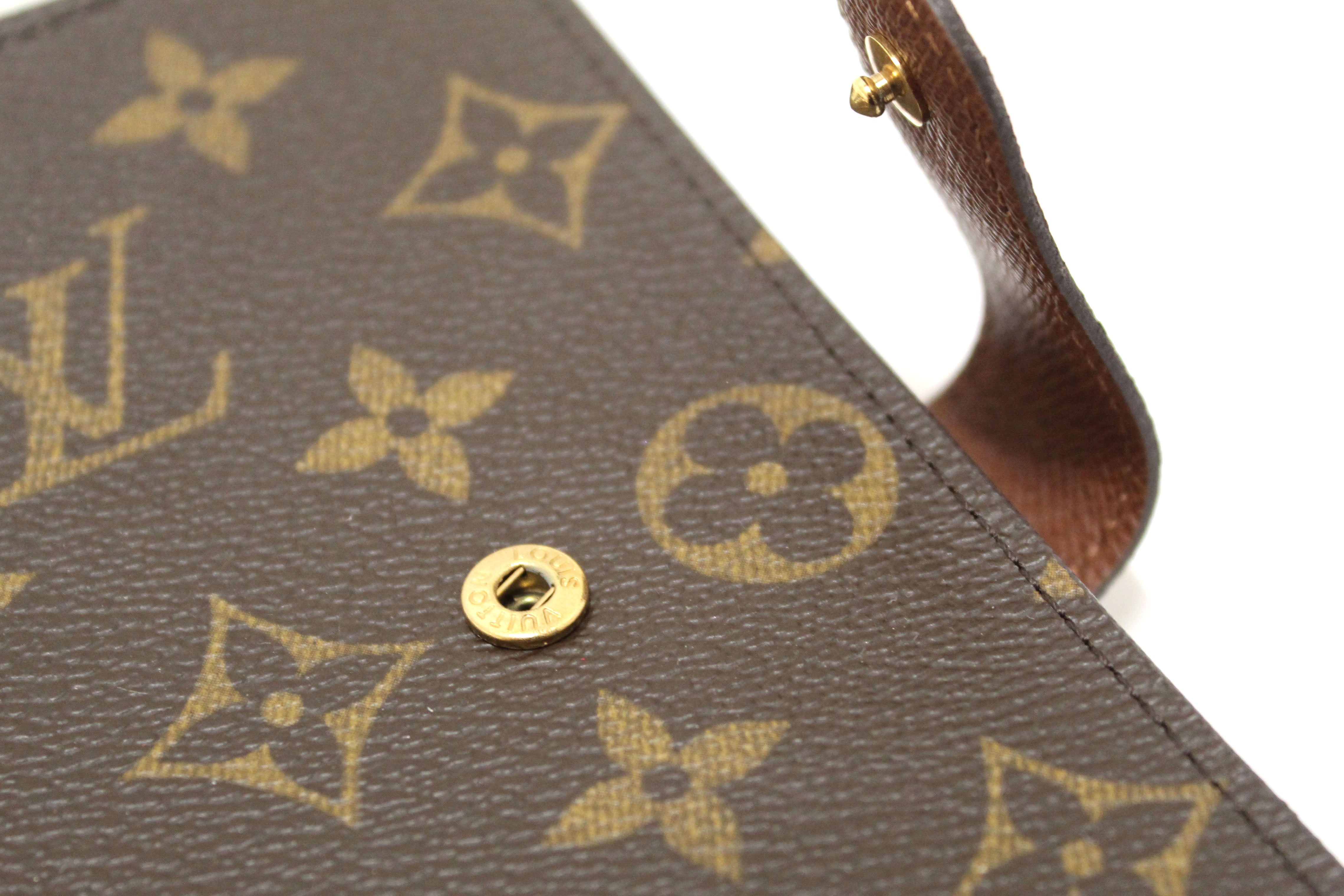 Authentic Louis Vuitton Monogram Vintage Porte Papier Zipper Wallet