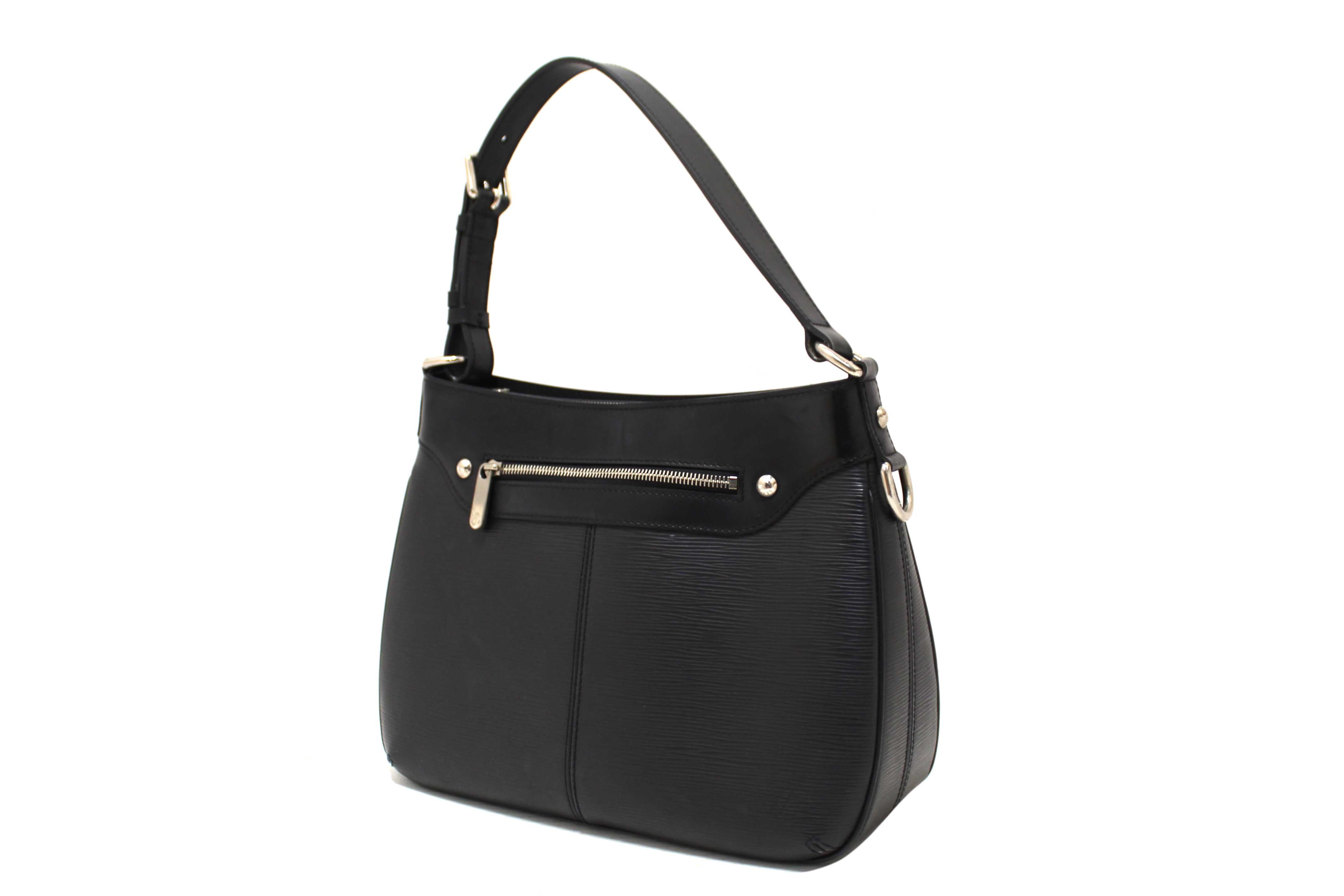 Authentic Louis Vuitton Black Epi Leather Turenne GM Shoulder Bag