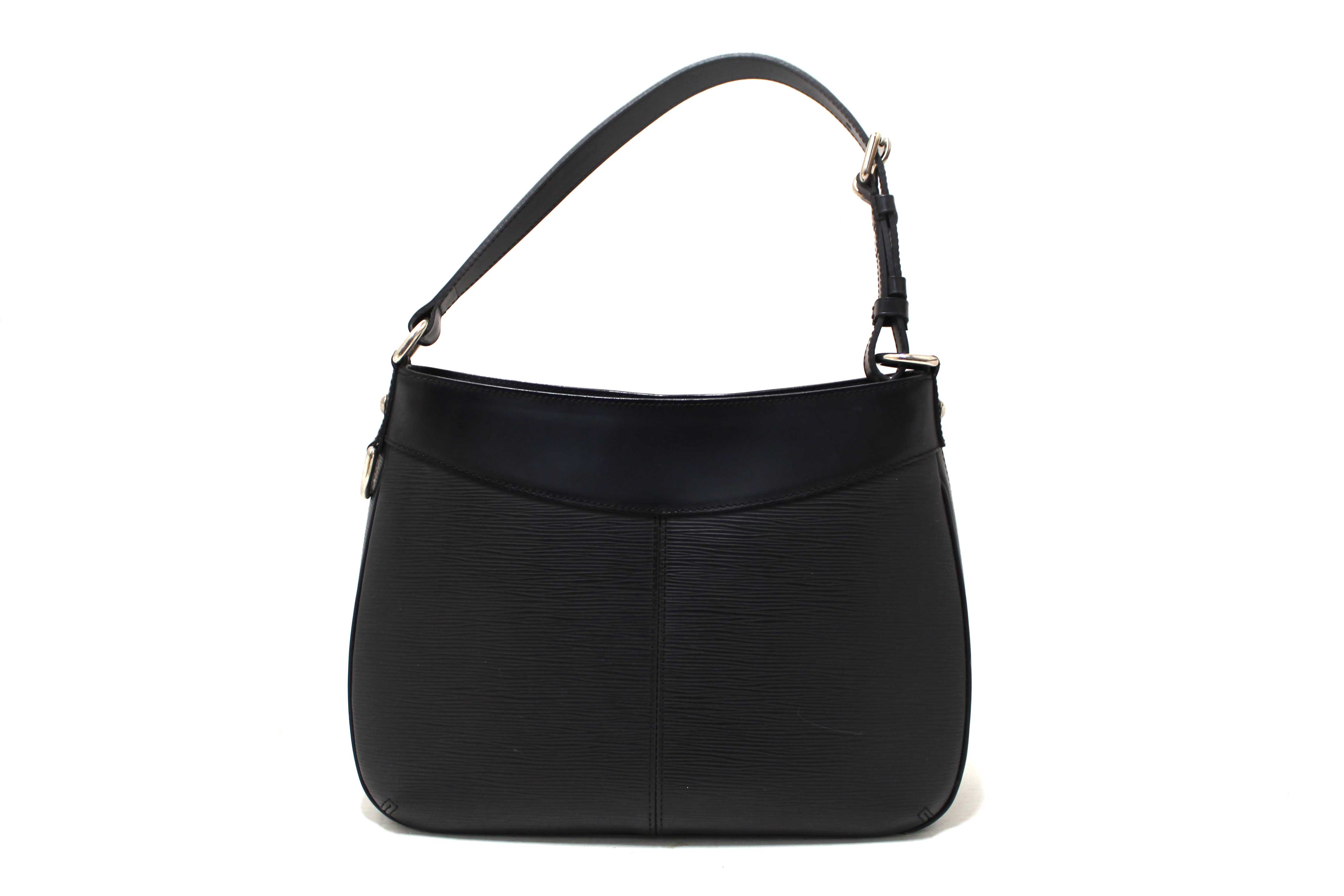 Authentic Louis Vuitton Black Epi Leather Turenne GM Shoulder Bag