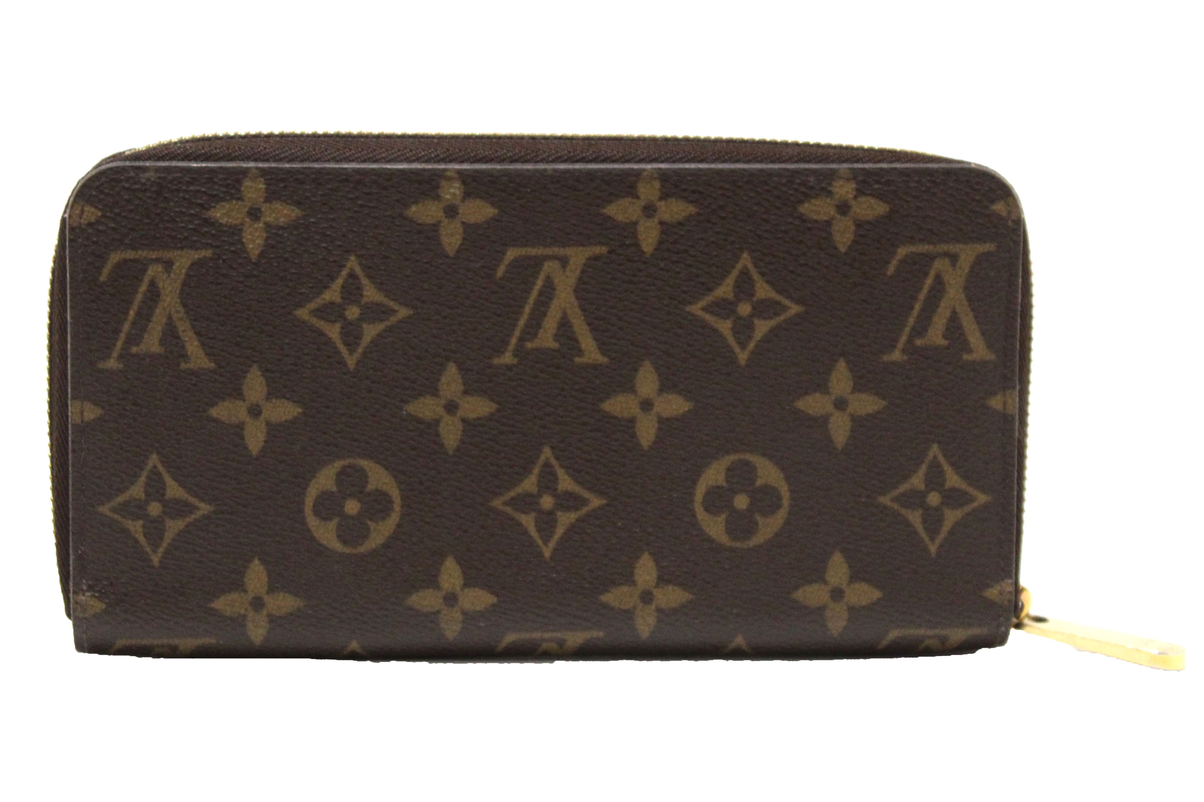 Louis Vuitton - Authenticated Zippy Wallet - Cloth Brown Plain for Women, Never Worn