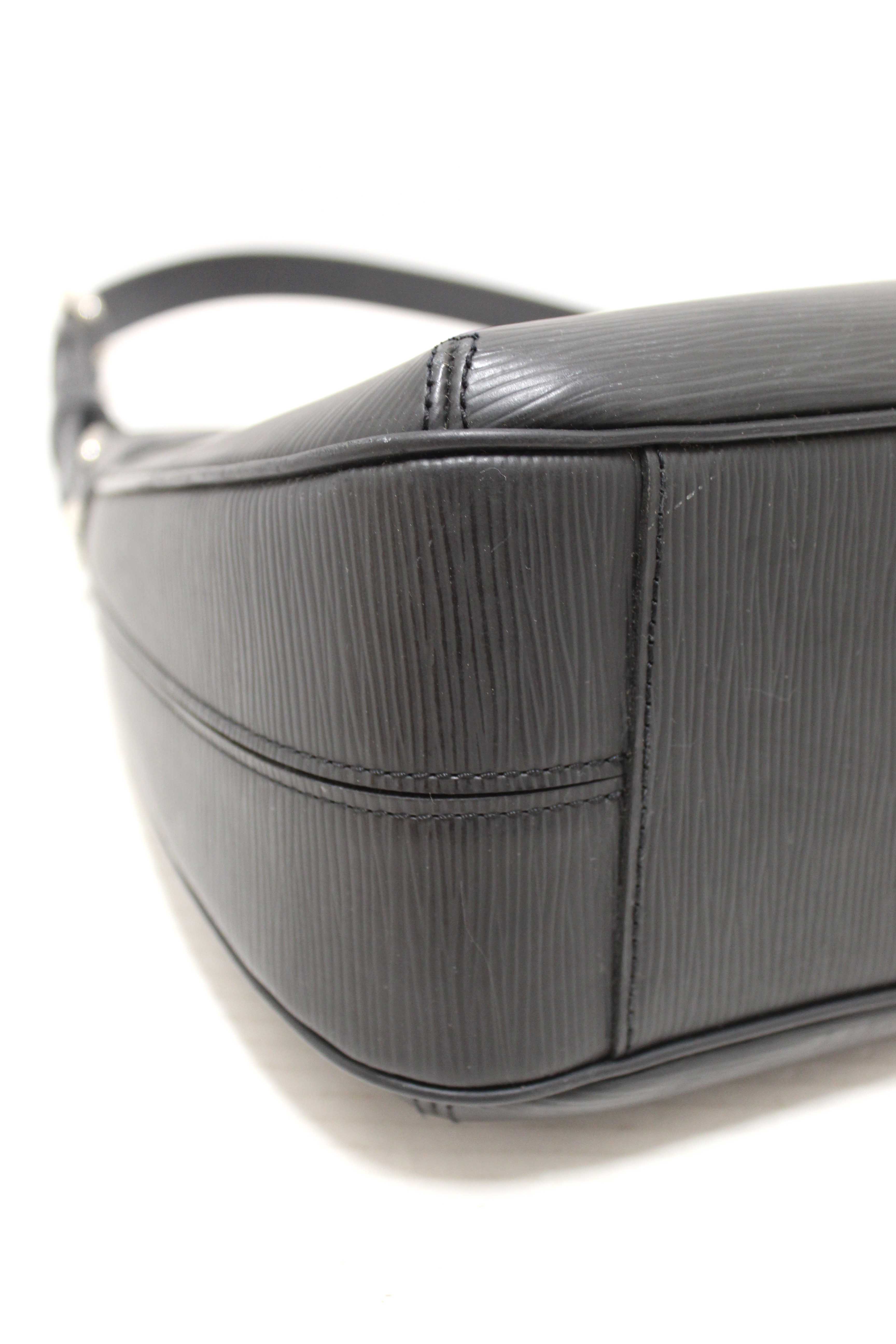 Authentic Louis Vuitton Black Epi Leather Turenne GM Shoulder Bag