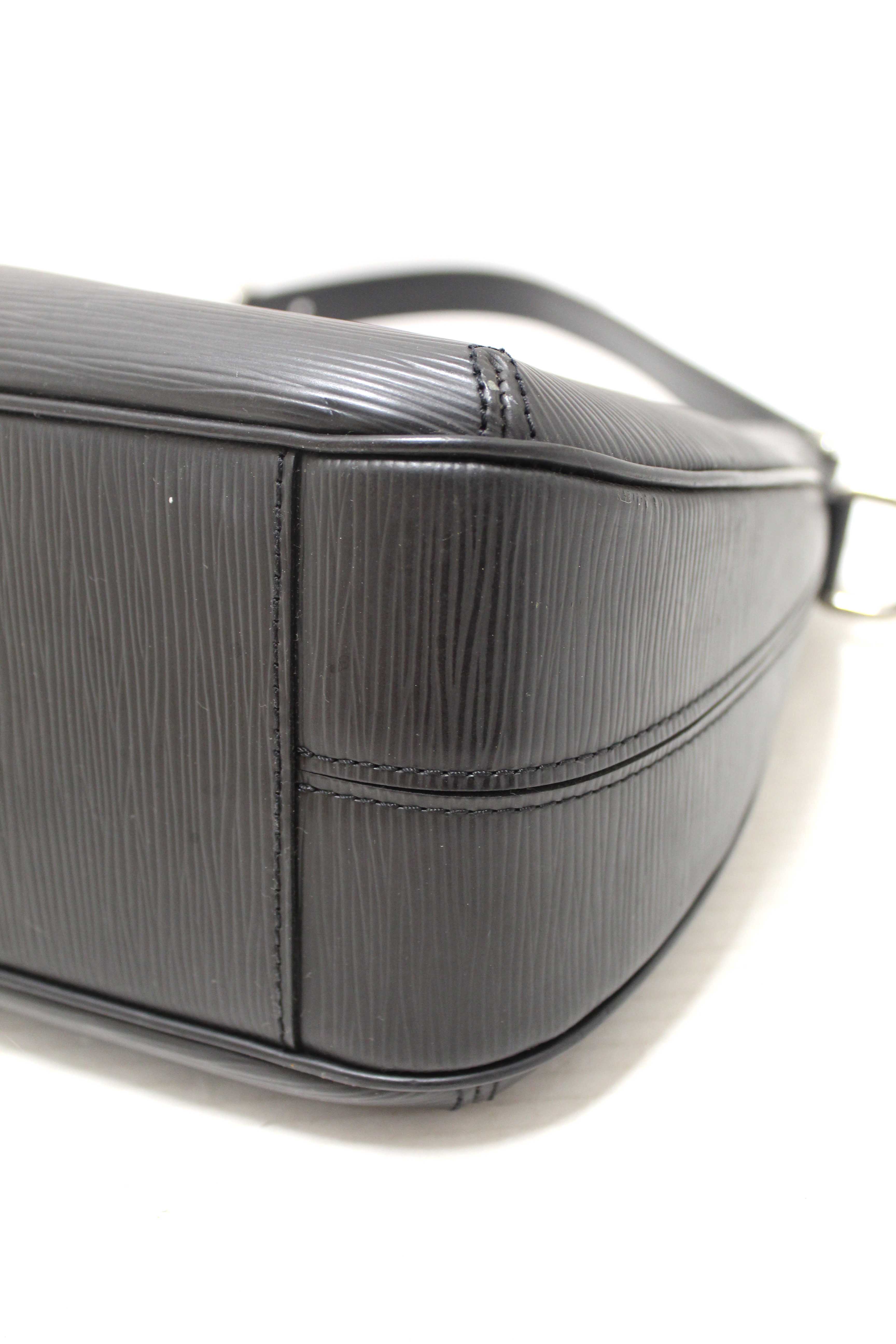 Authentic Louis Vuitton Black Epi Leather Turenne GM Shoulder Bag