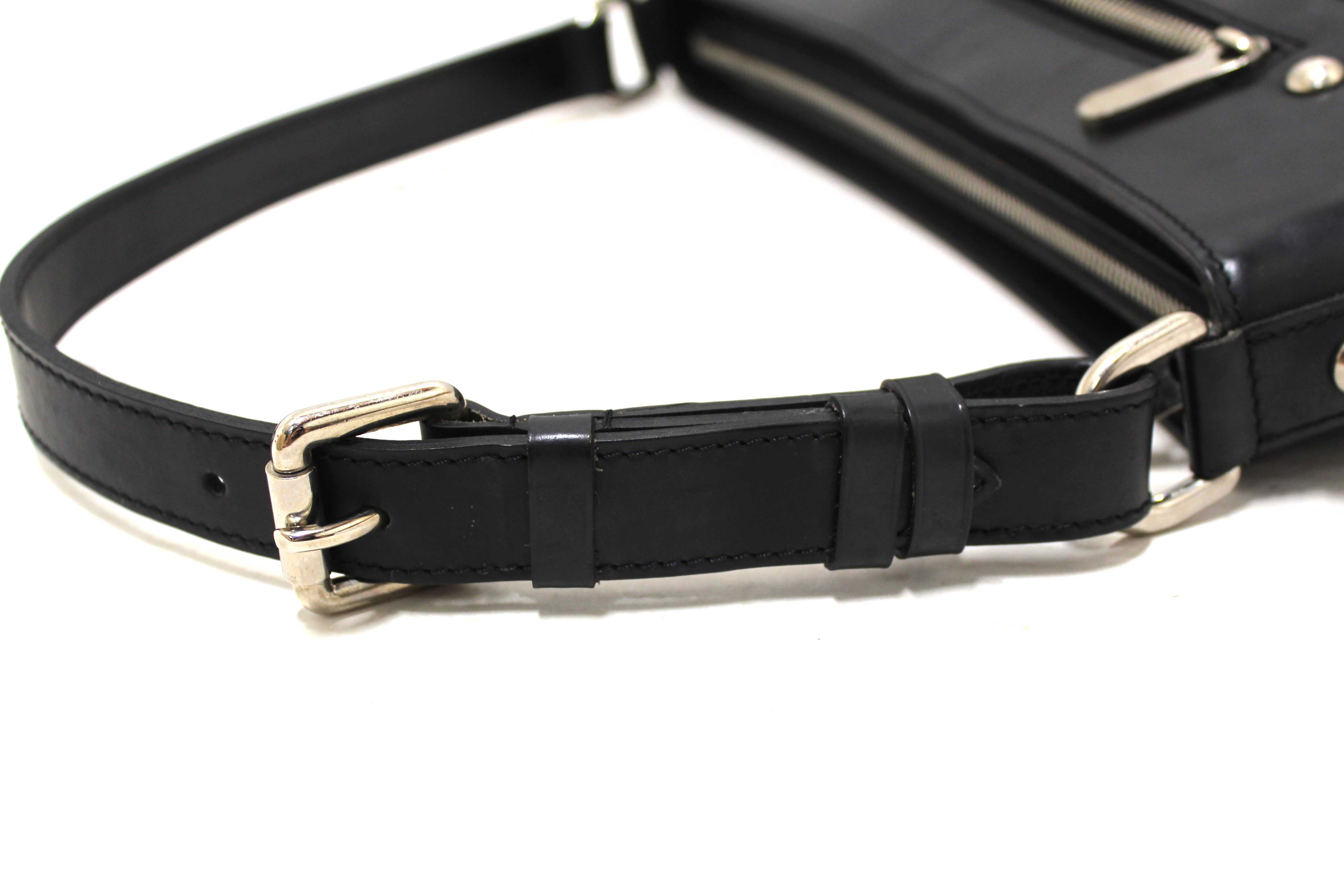 Authentic Louis Vuitton Black Epi Leather Turenne GM Shoulder Bag