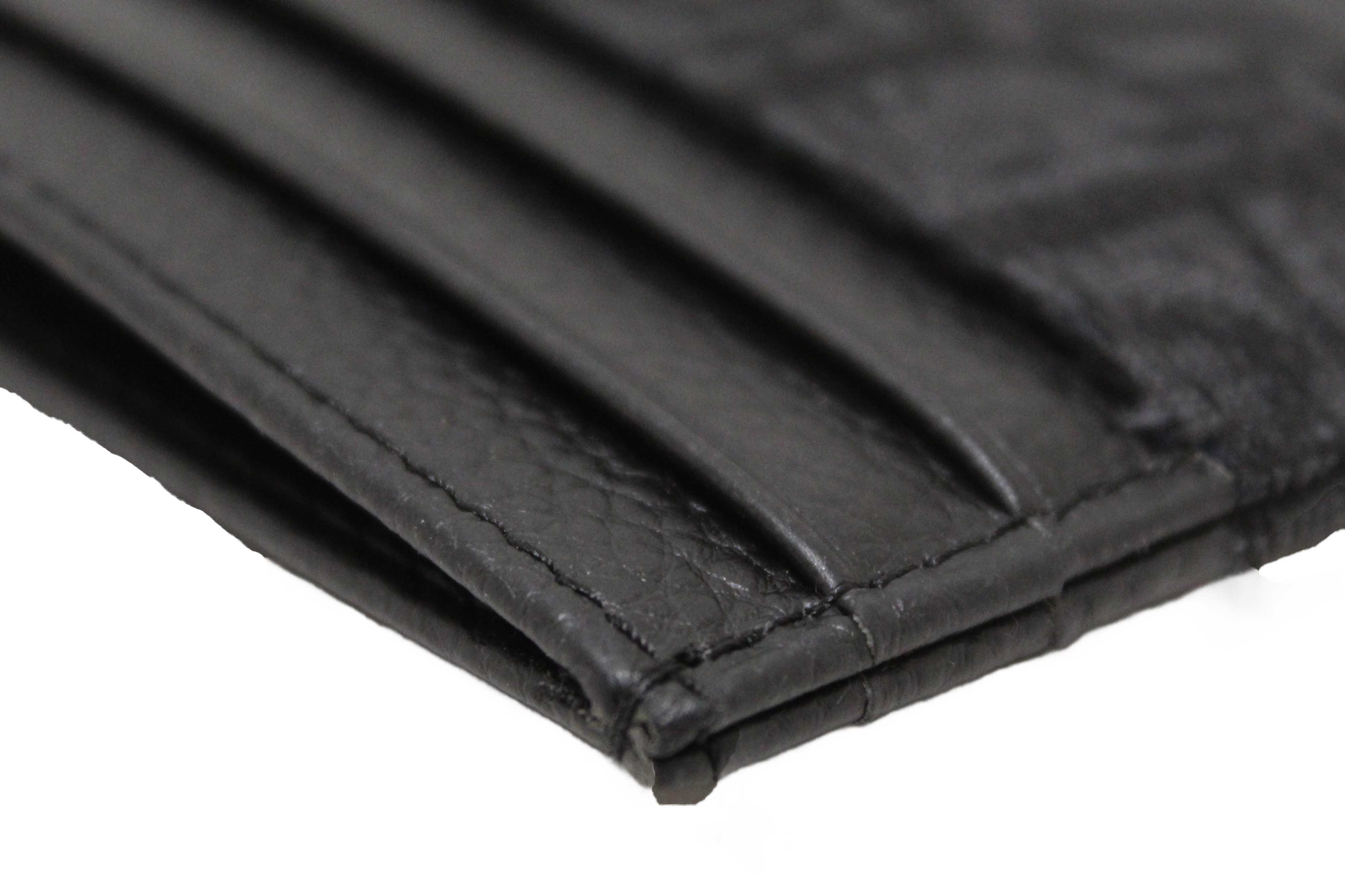 Authentic Christian Dior Black Dior Oblique Jacquard and Black Grained Calfskin Card Holder