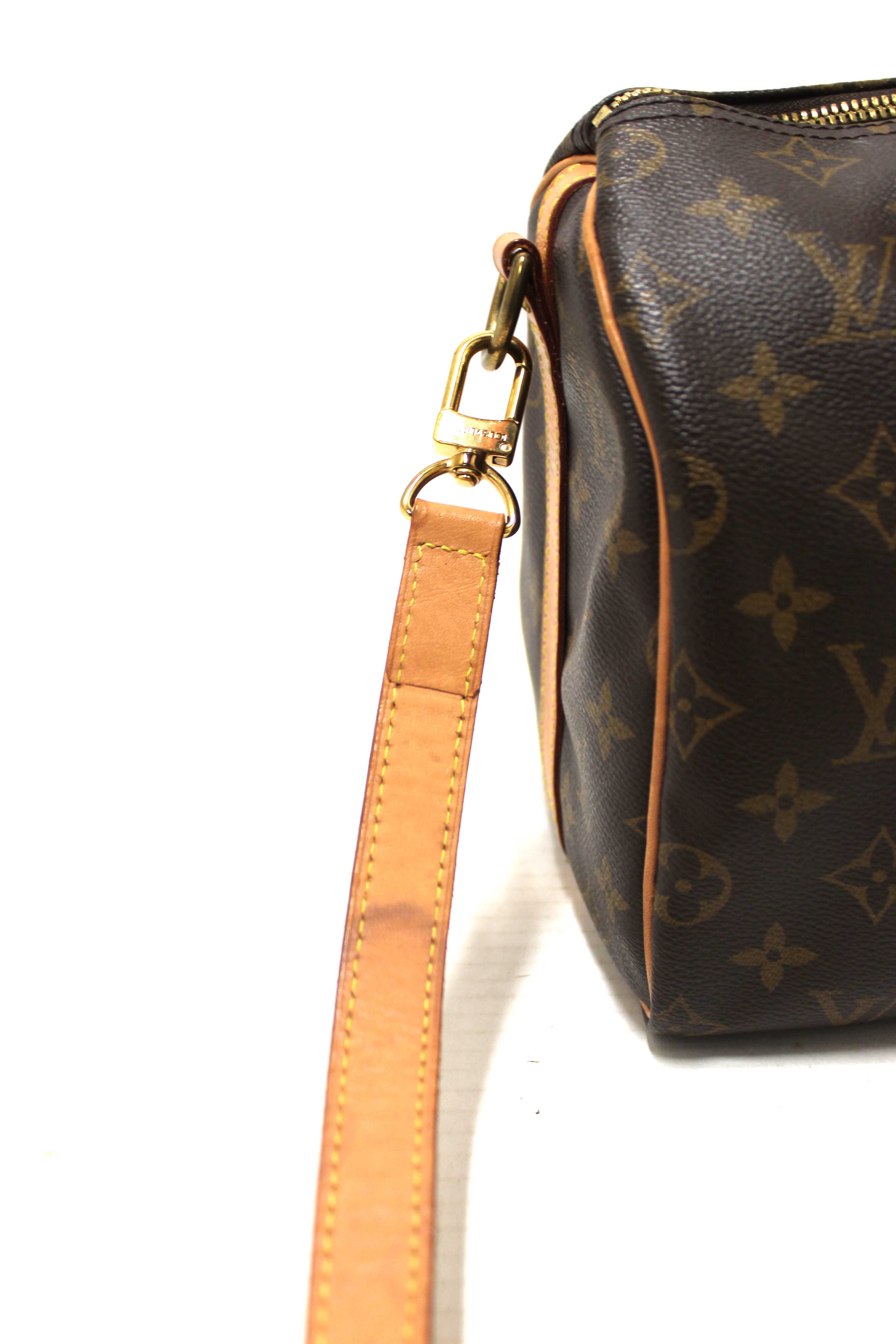 Authentic Louis Vuitton Classic Monogram Speedy 25 Bandouliere Bag