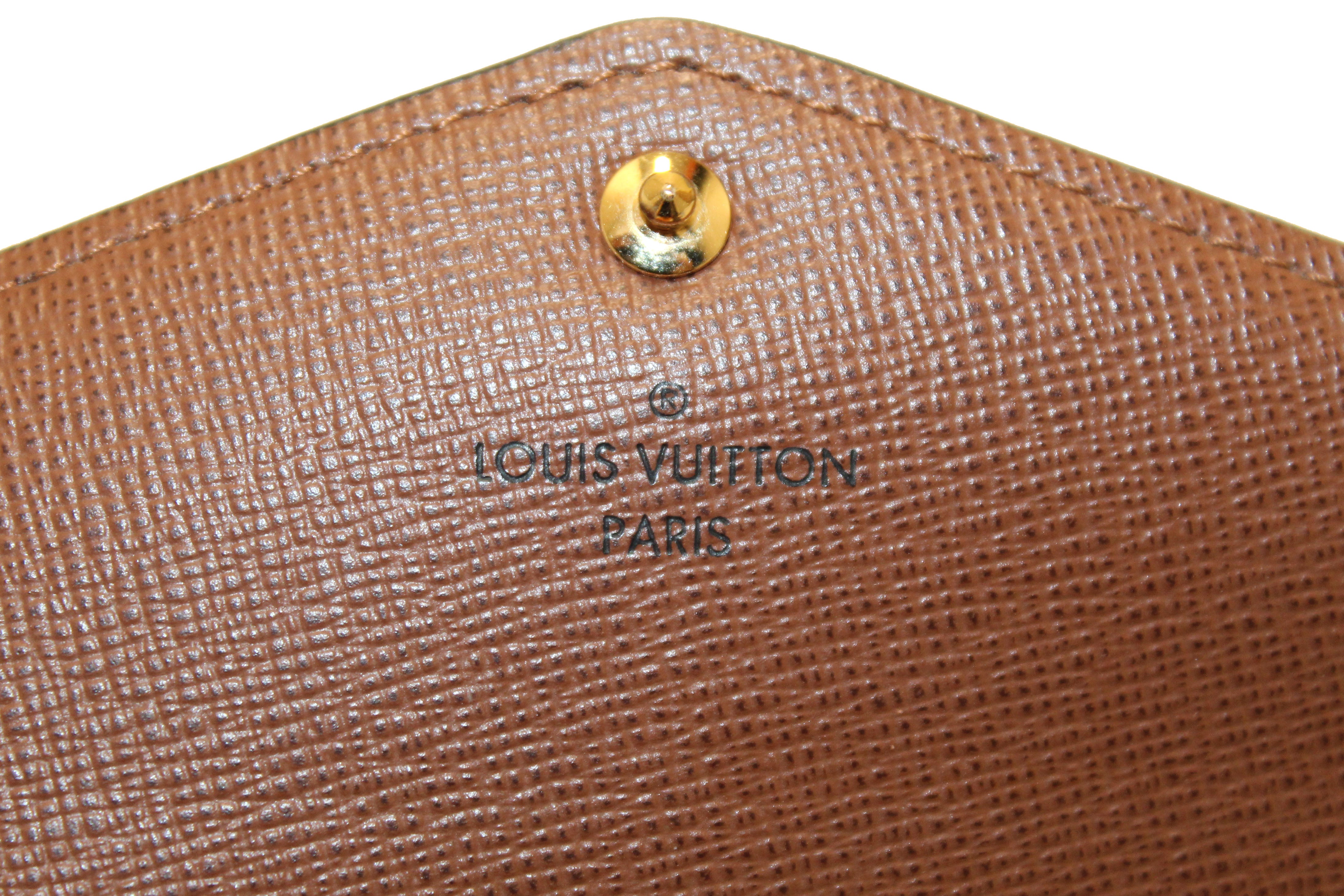 Authentic Louis Vuitton Classic Monogram Sarah Wallet