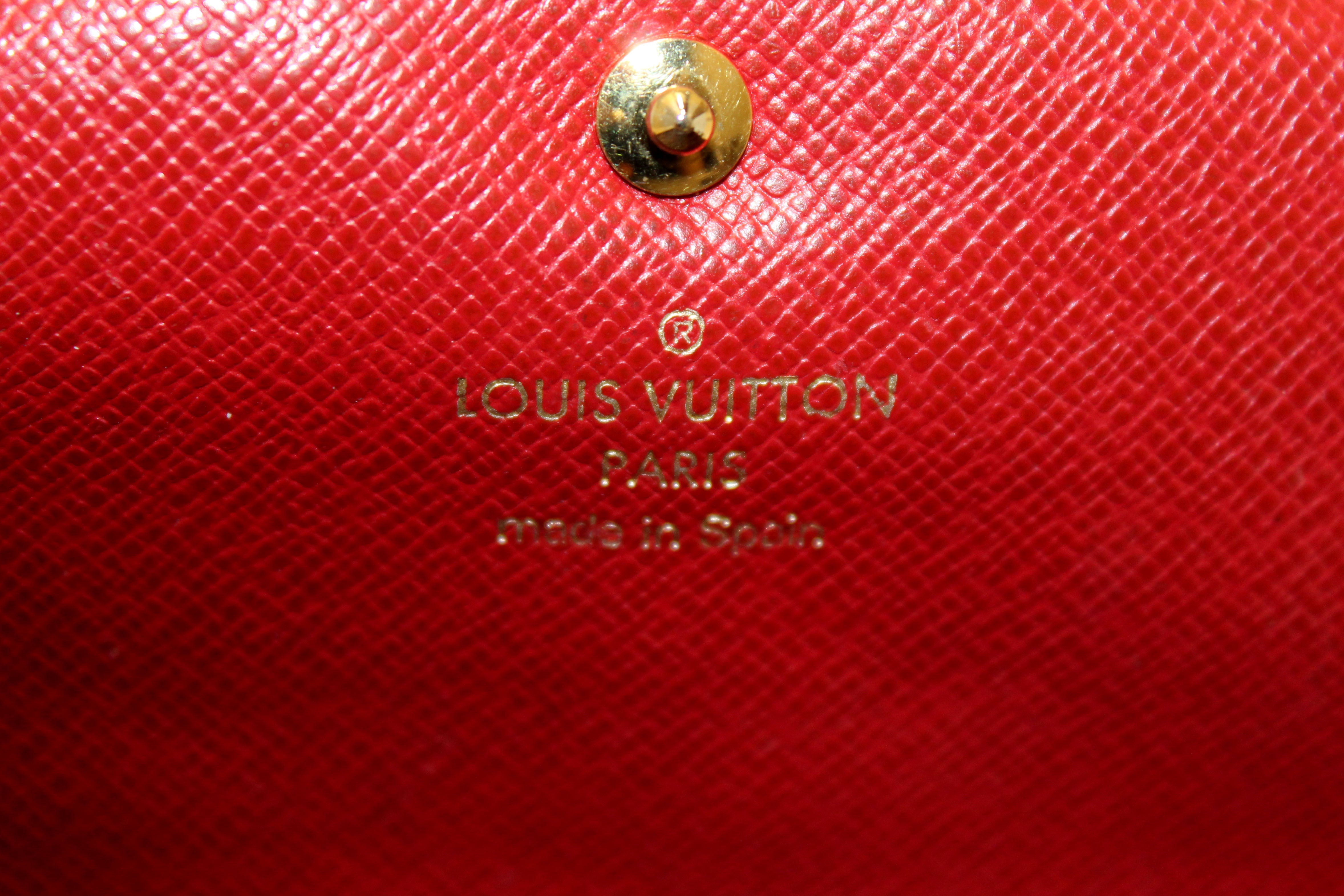 Louis Vuitton Caissa Wallet Damier Ebene Cerise Cherry in Canvas with  Gold-tone - US