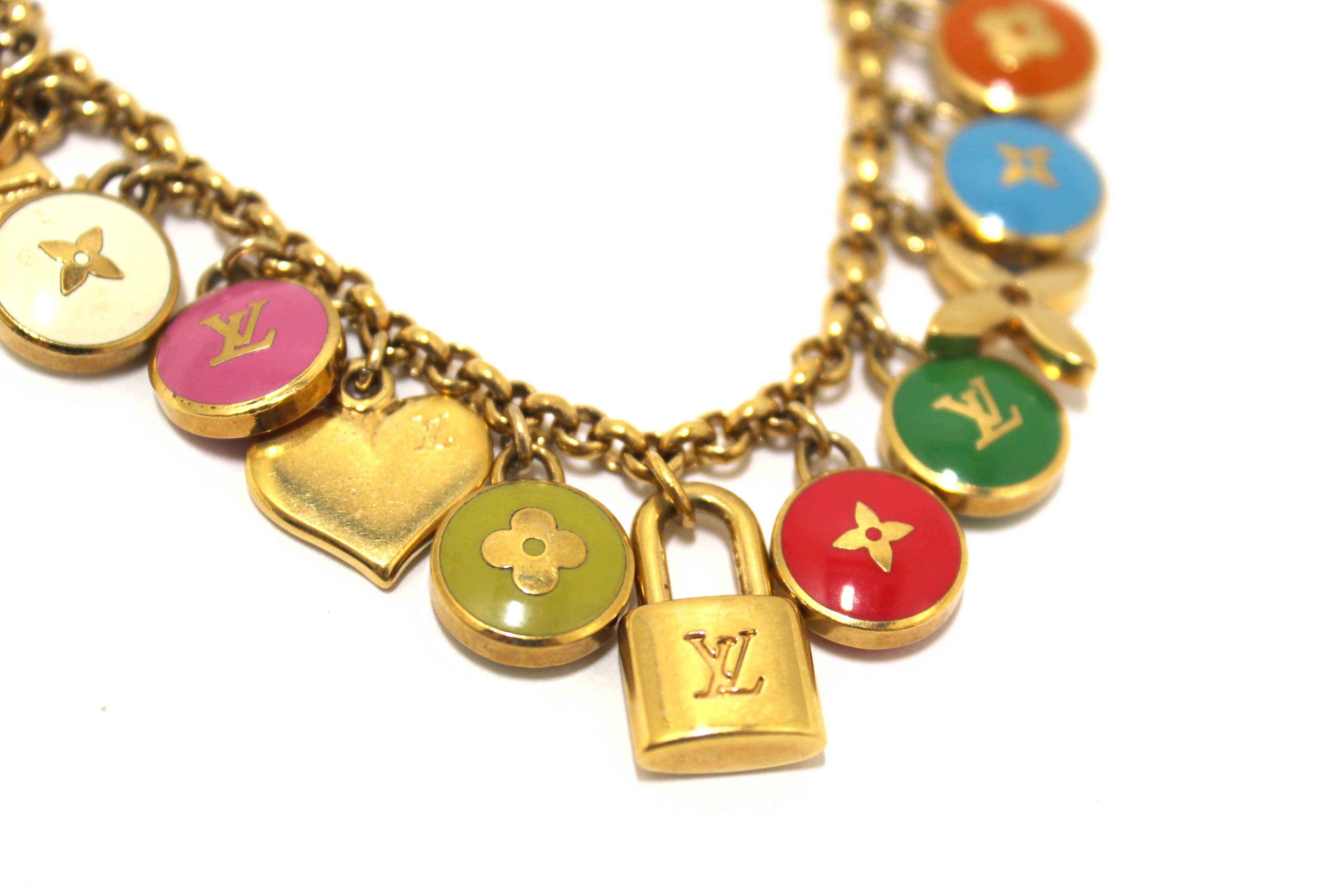 Authentic Louis Vuitton Multicolor Pastilles Bag Charm and Key Holder