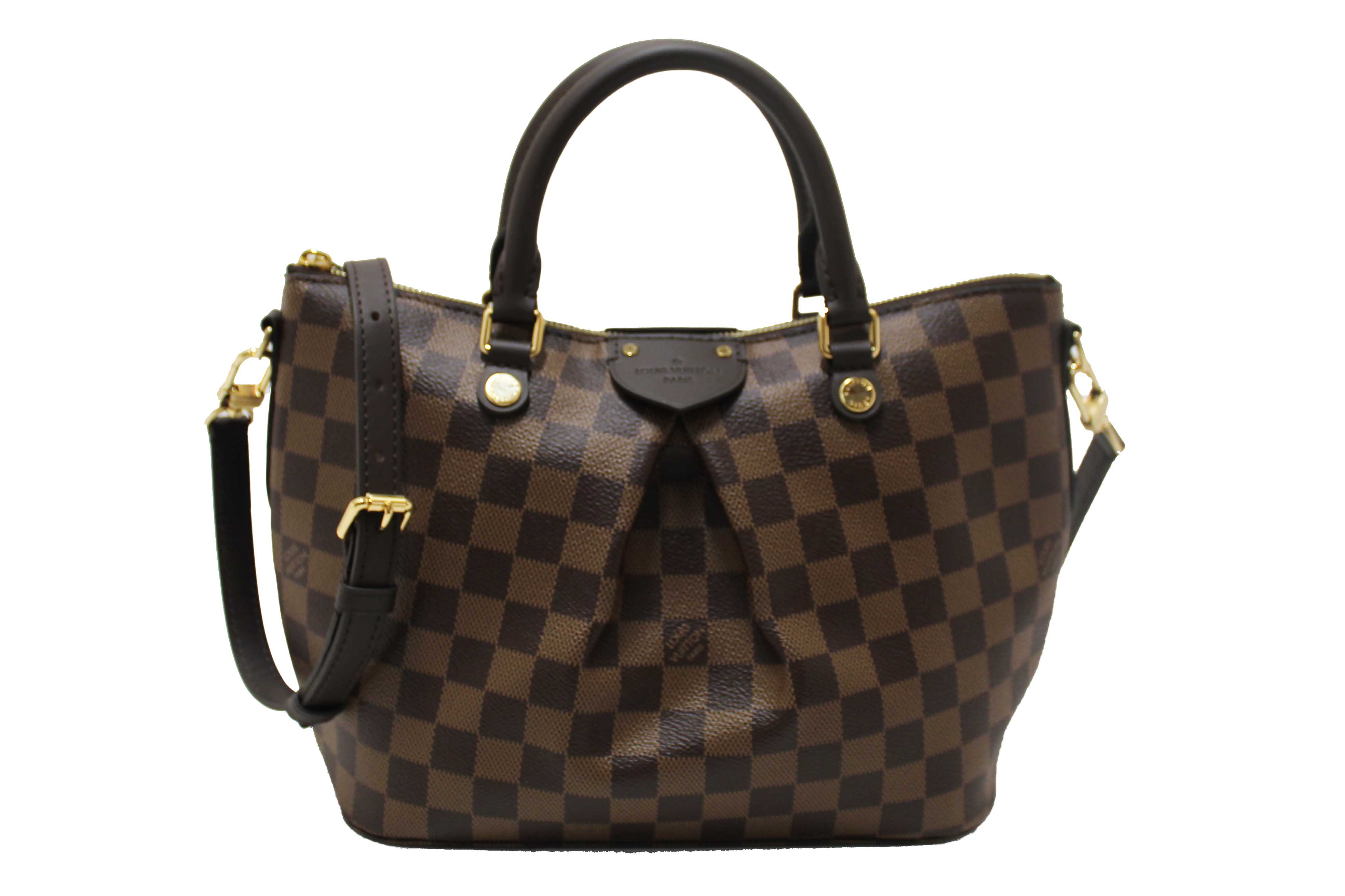 Authentic Louis Vuitton Damier Siena PM Shoulder Messenger Bag