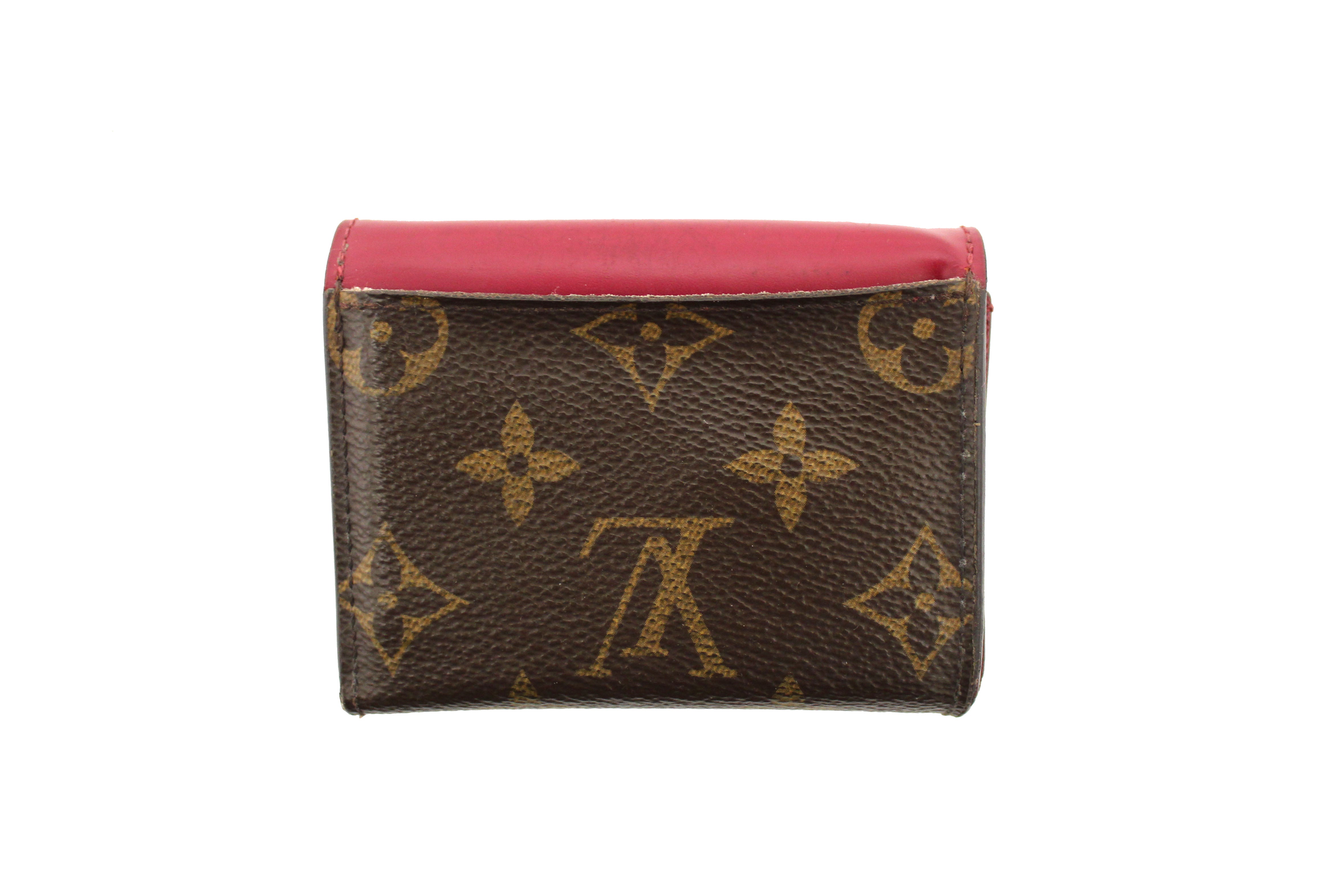 Authentic Louis Vuitton Classic Monogram Fuchsia Victorine Wallet