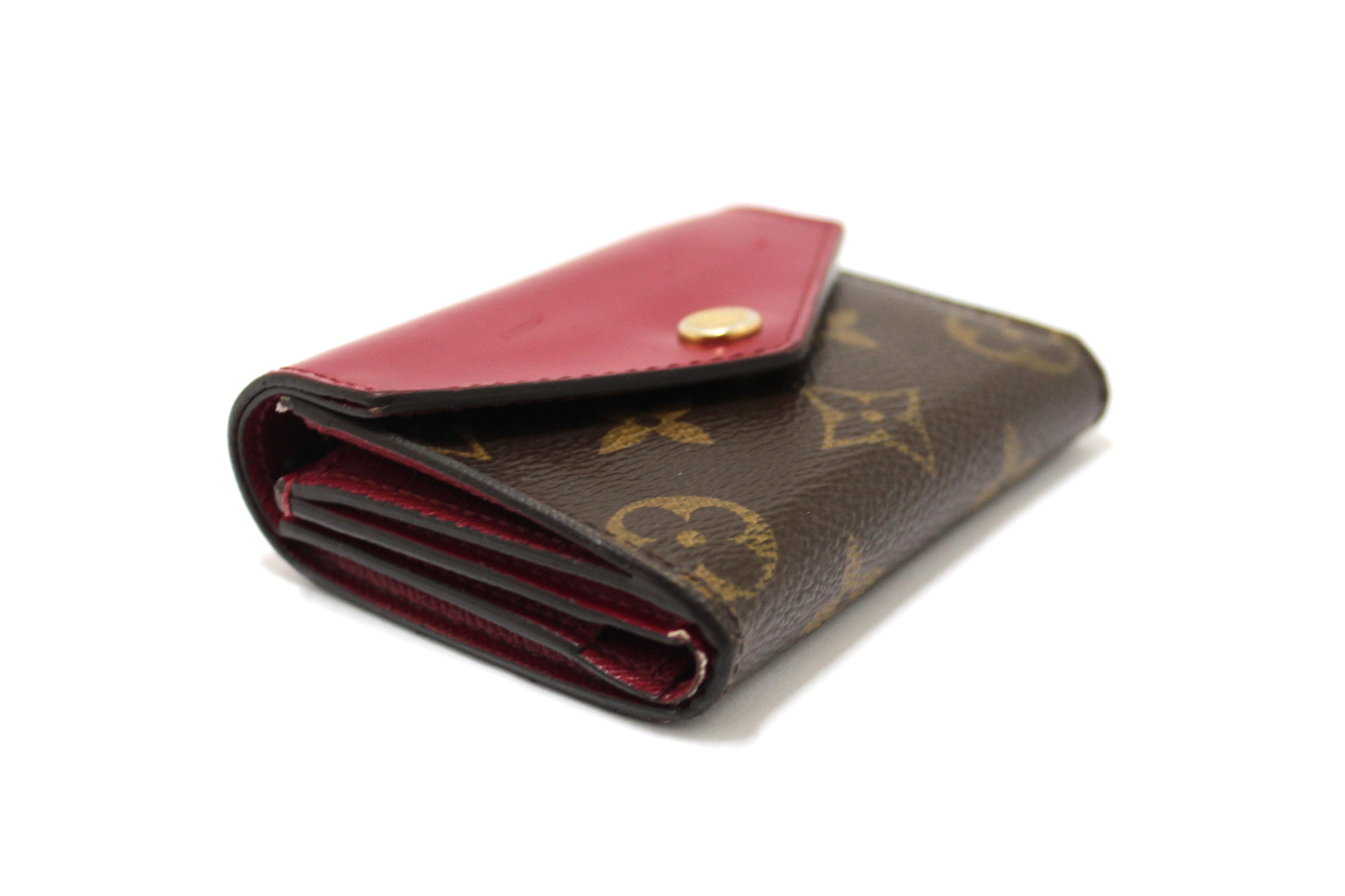 Authentic Louis Vuitton Classic Monogram Fuchsia Victorine Wallet