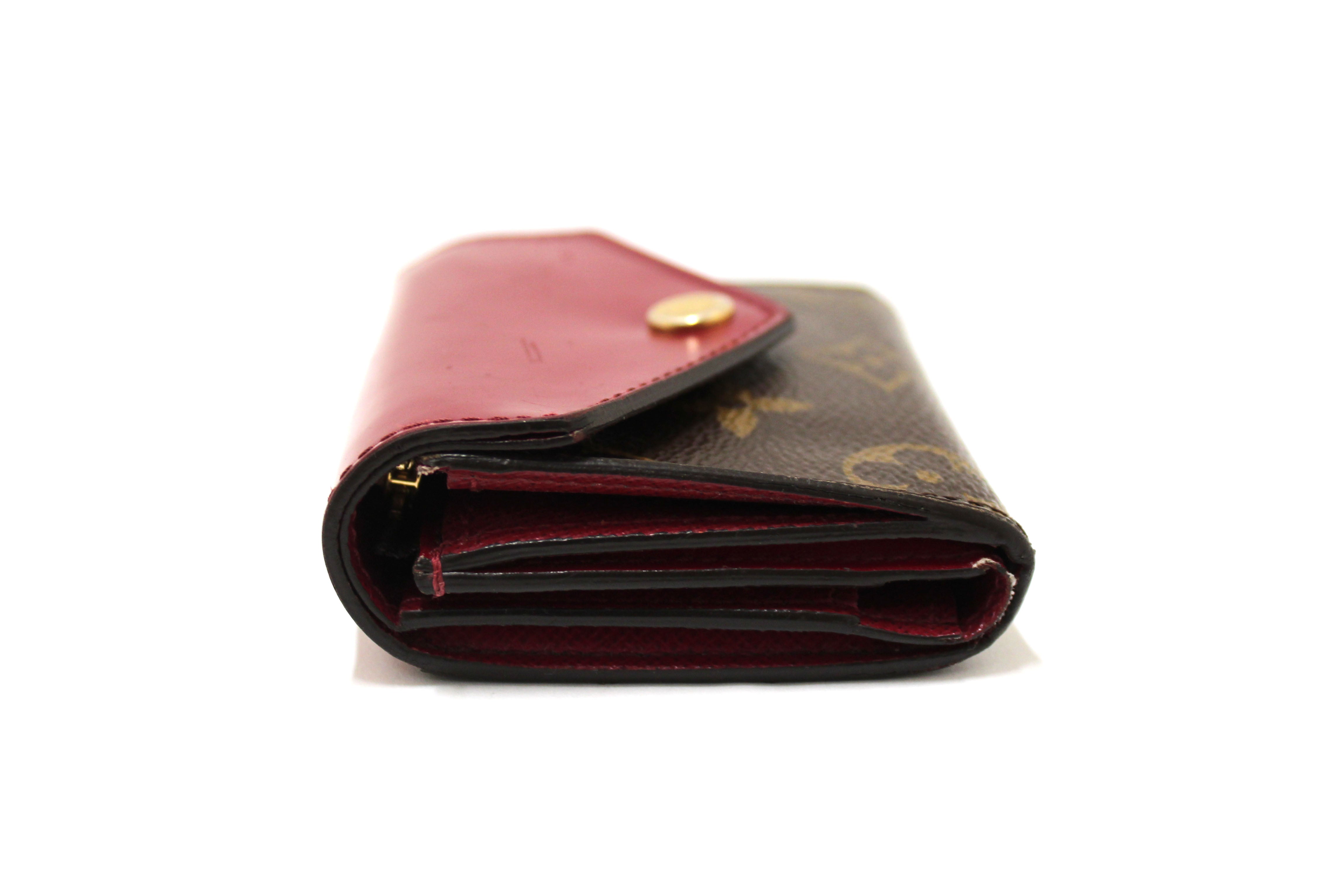 Authentic Louis Vuitton Classic Monogram Fuchsia Victorine Wallet