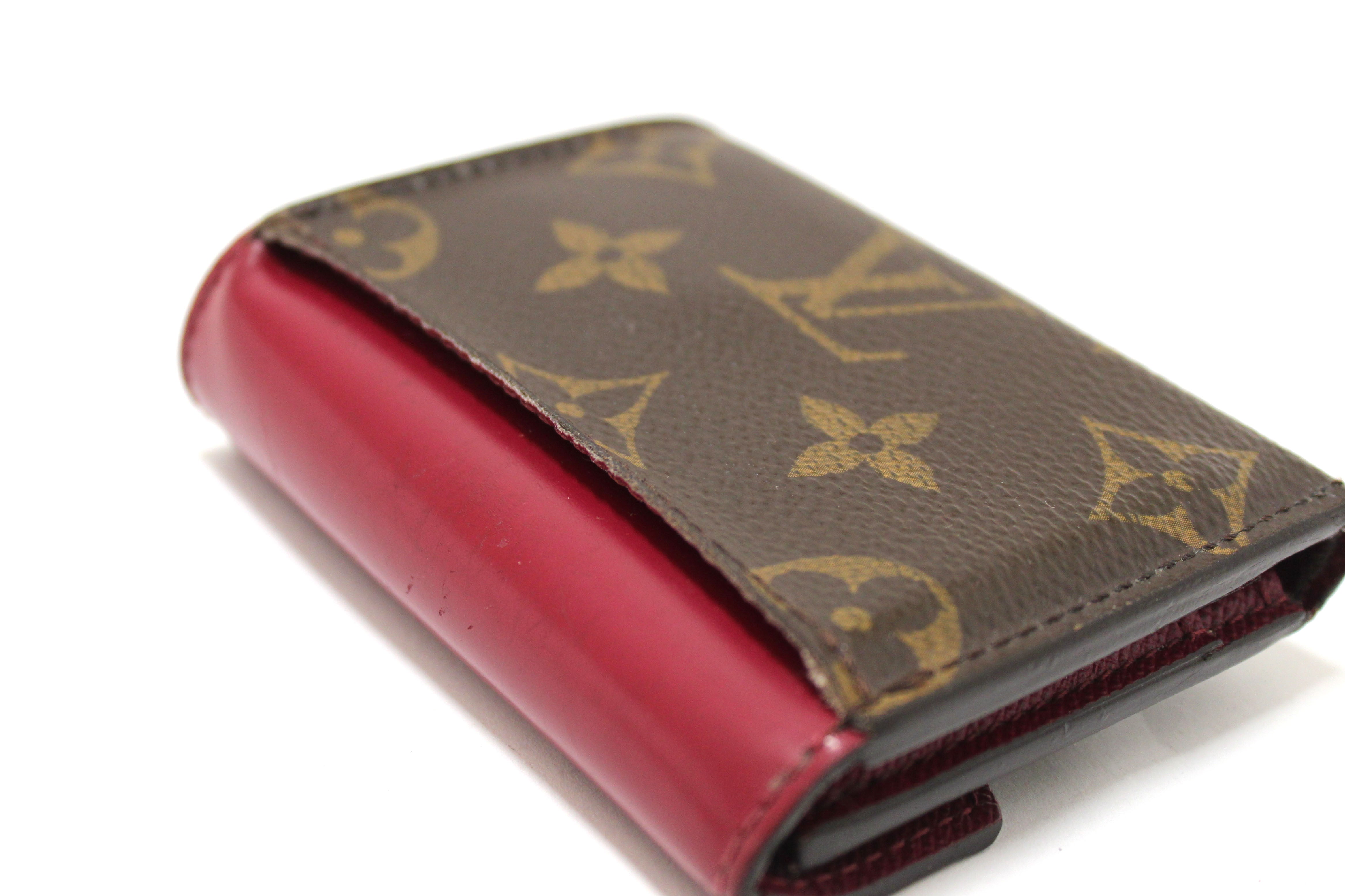 Authentic Louis Vuitton Classic Monogram Fuchsia Victorine Wallet