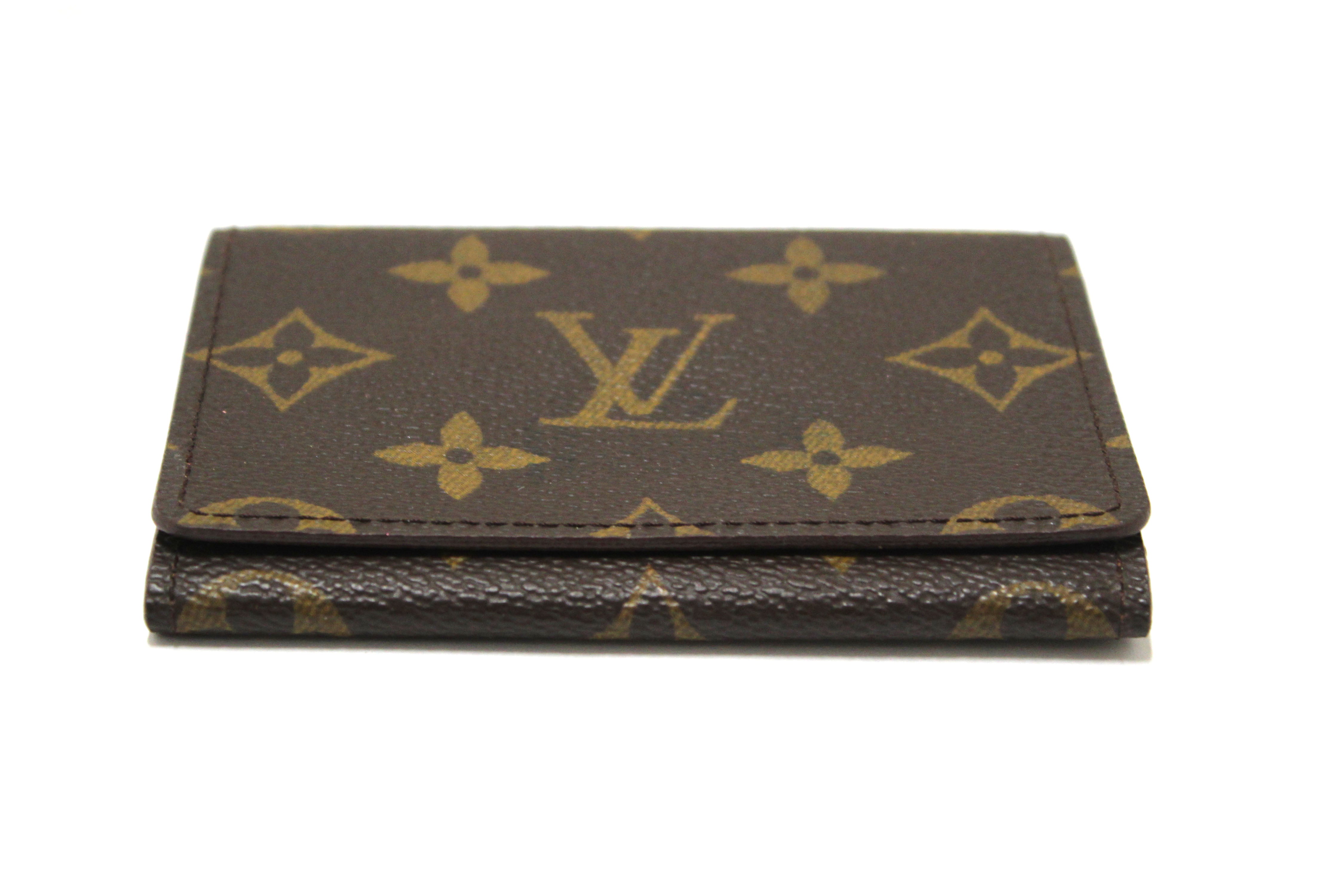 Authentic Louis Vuitton Classic Monogram Envelope Card Holder