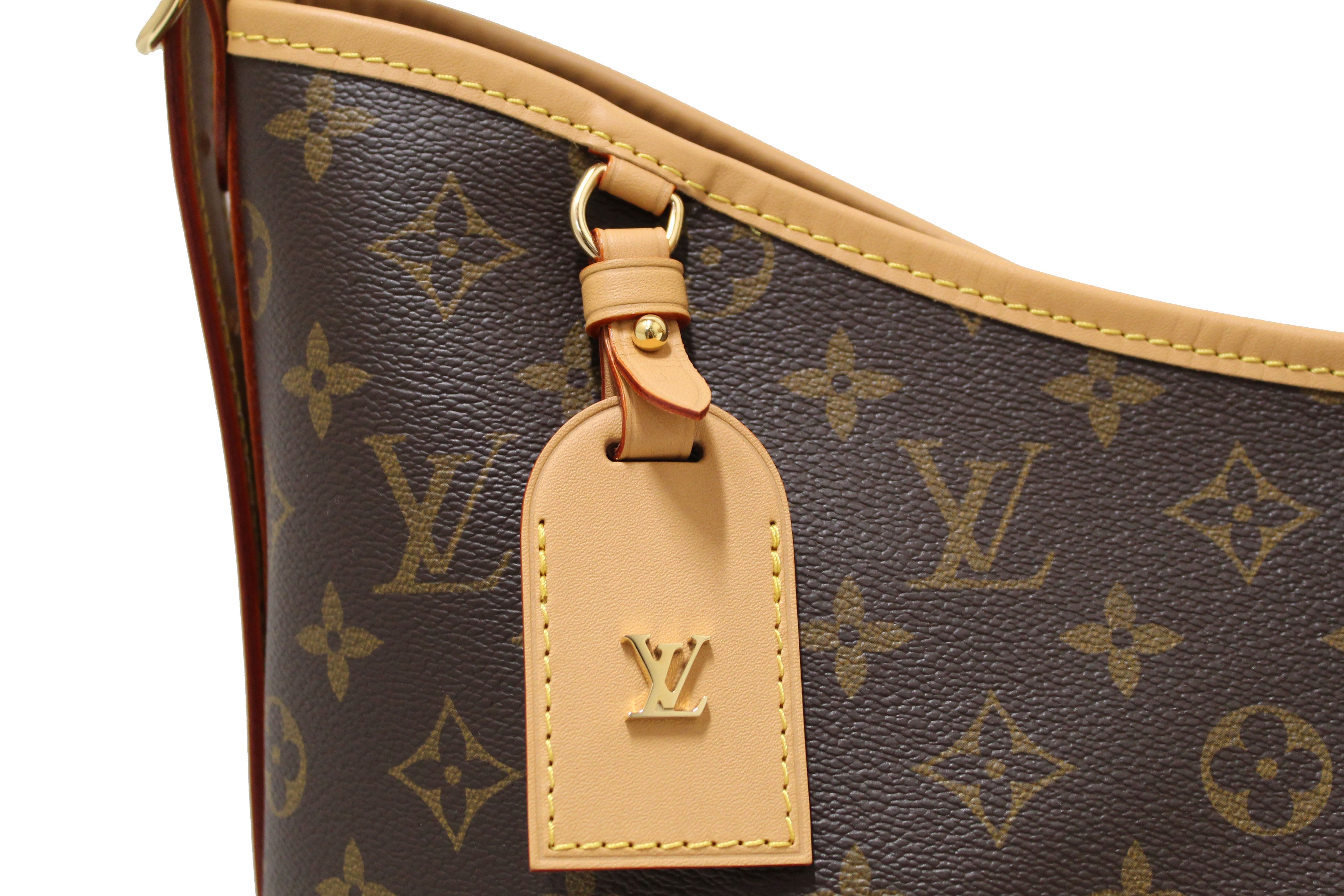 Authentic Louis Vuitton Classic Monogram CarryAll MM Hobo Shoulder Tote