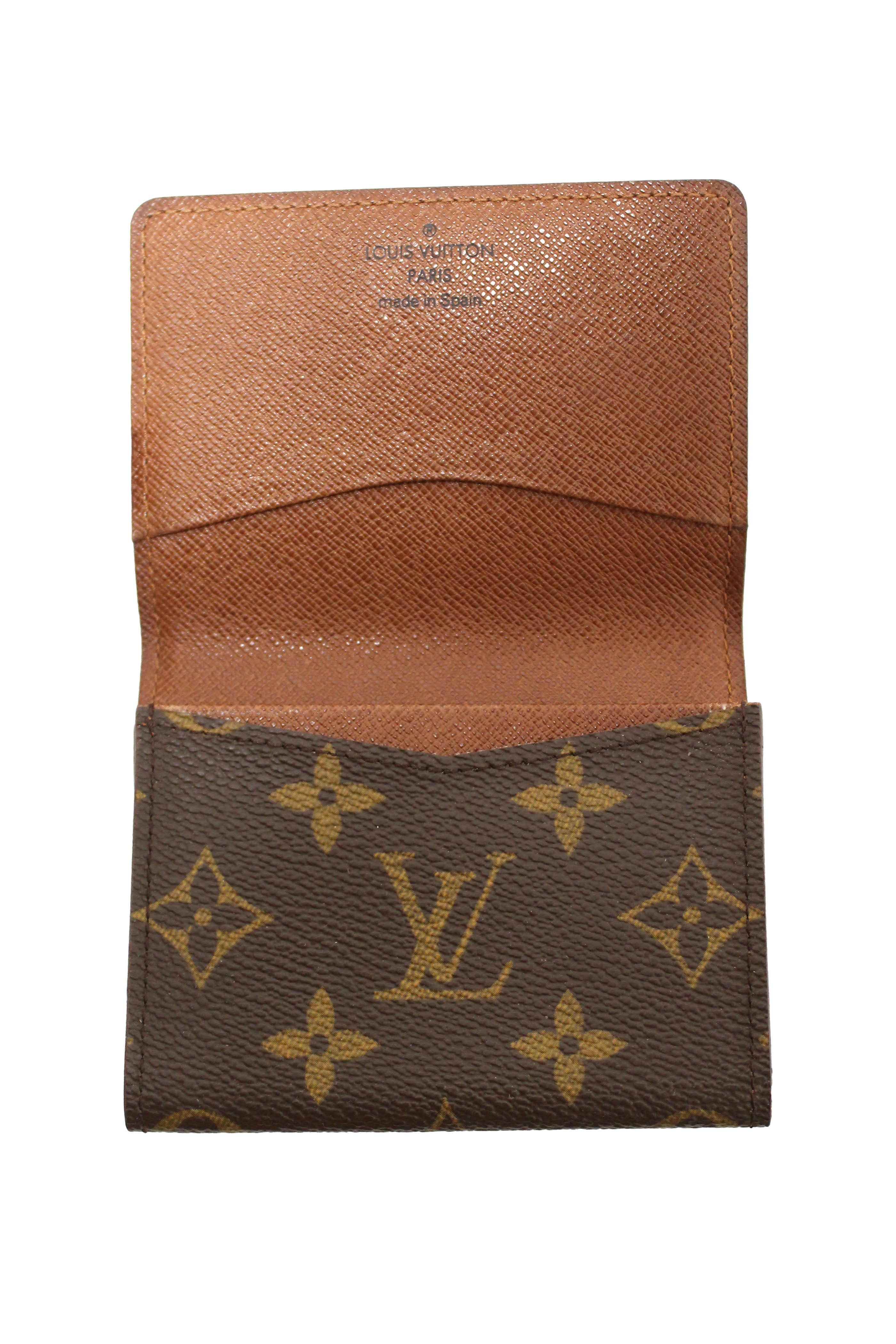 Authentic Louis Vuitton Classic Monogram Envelope Card Holder