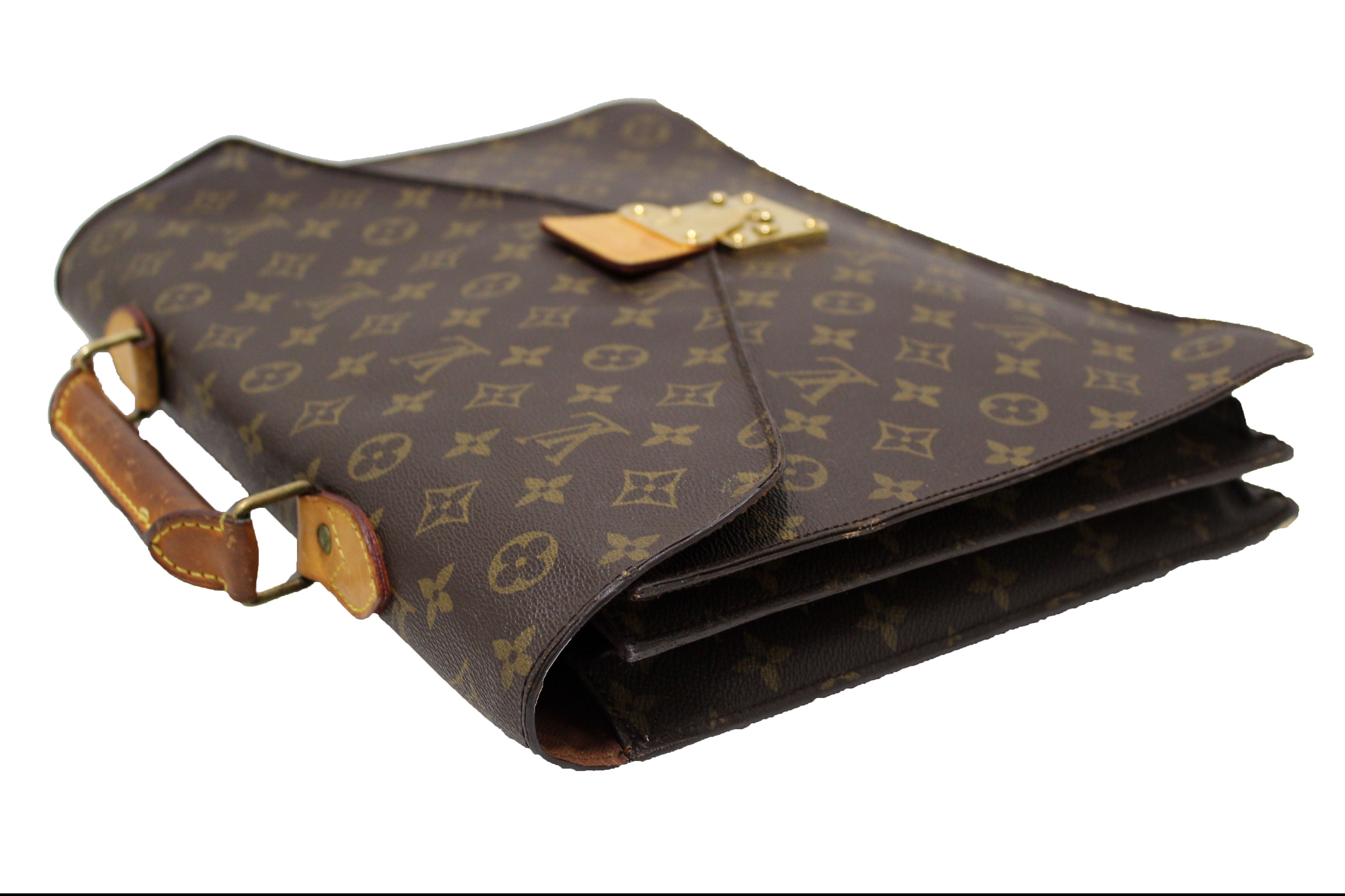 Authentic Louis Vuitton Classic Monogram Vintage Soft Briefcase