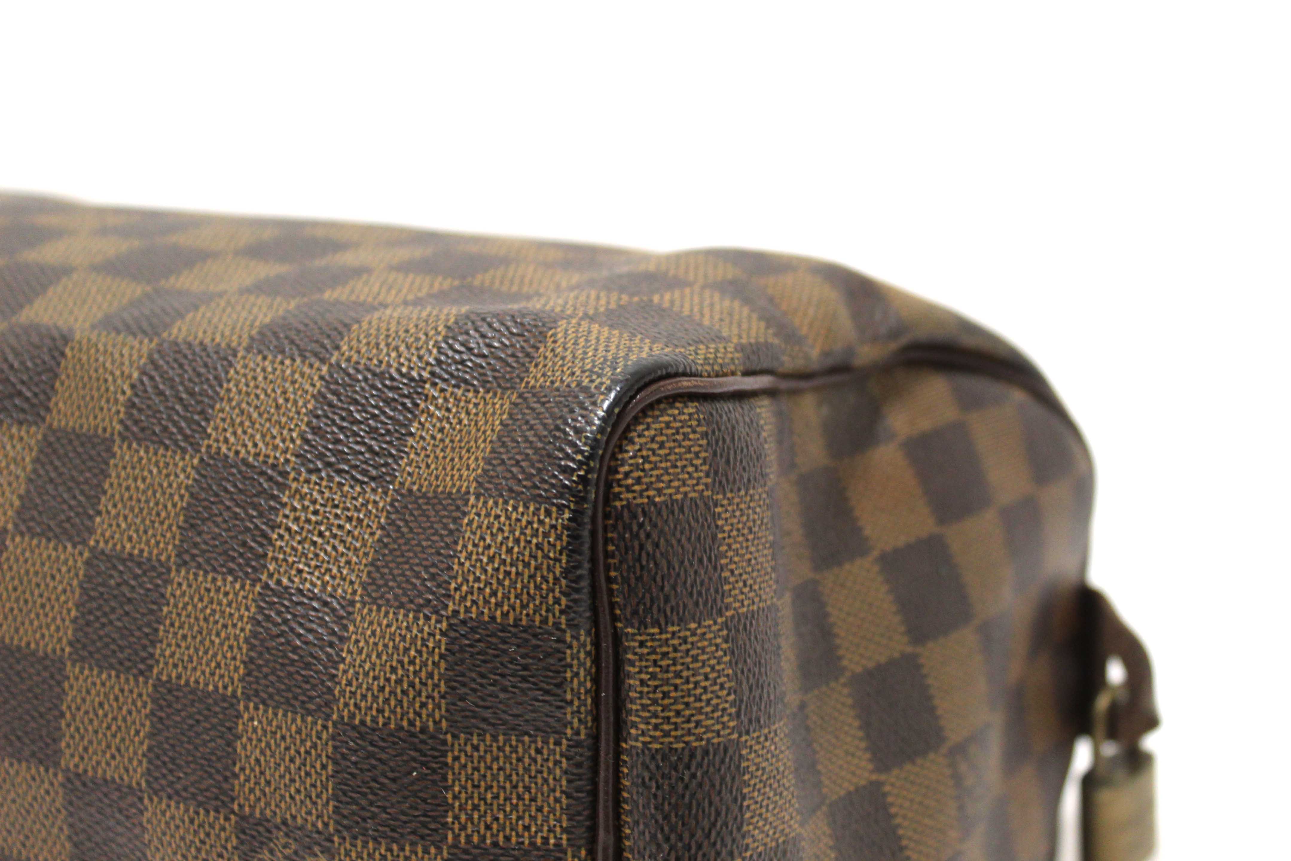 Authentic Louis Vuitton Damier Ebene Speedy 25 Hand Bag