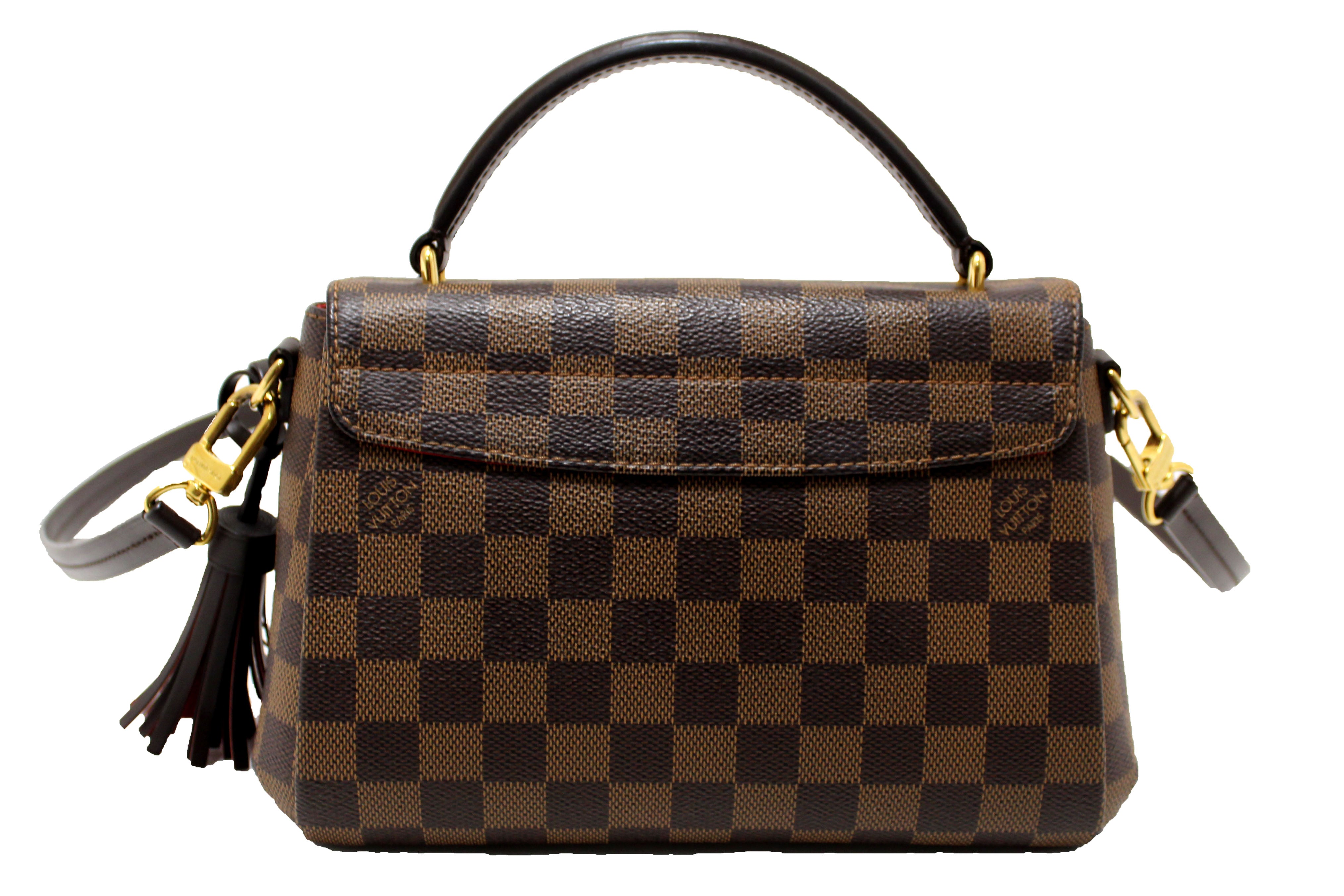 Authentic Louis Vuitton Damier Ebene Croisette Handbag/Messenger Bag